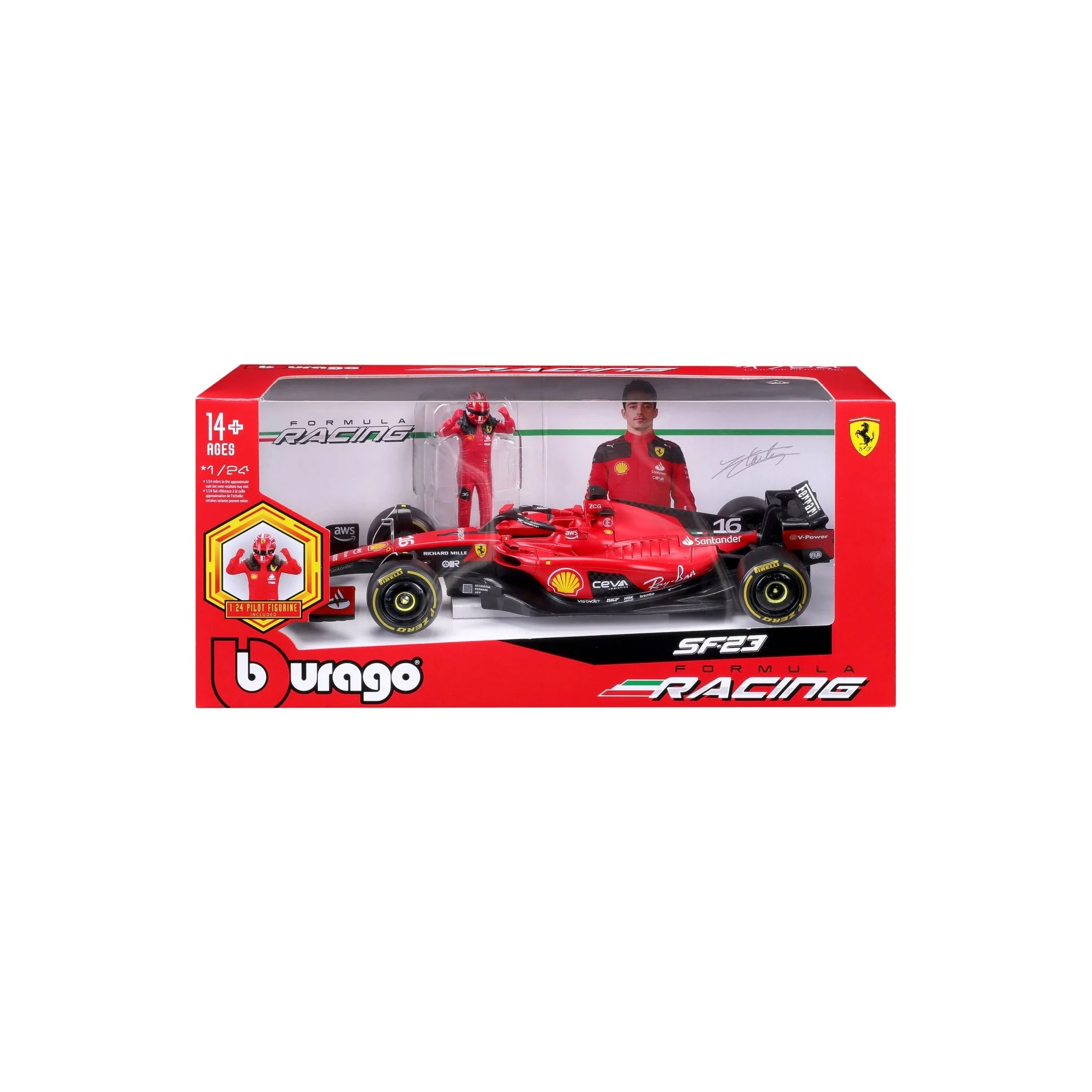 Maisto 1:24 SFR Ferrari SF-23 w/ figure