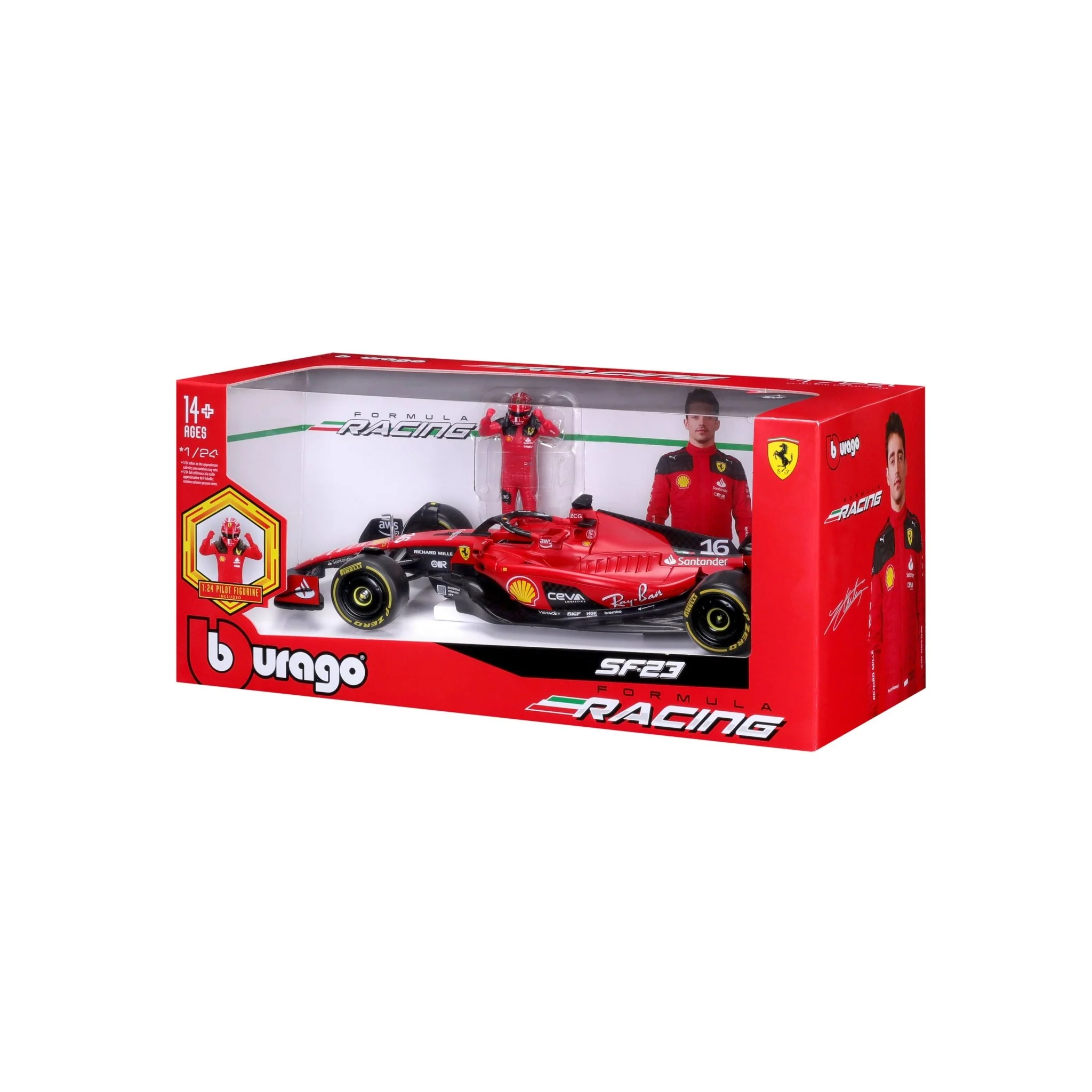 Maisto 1:24 SFR Ferrari SF-23 w/ figure - Image 3