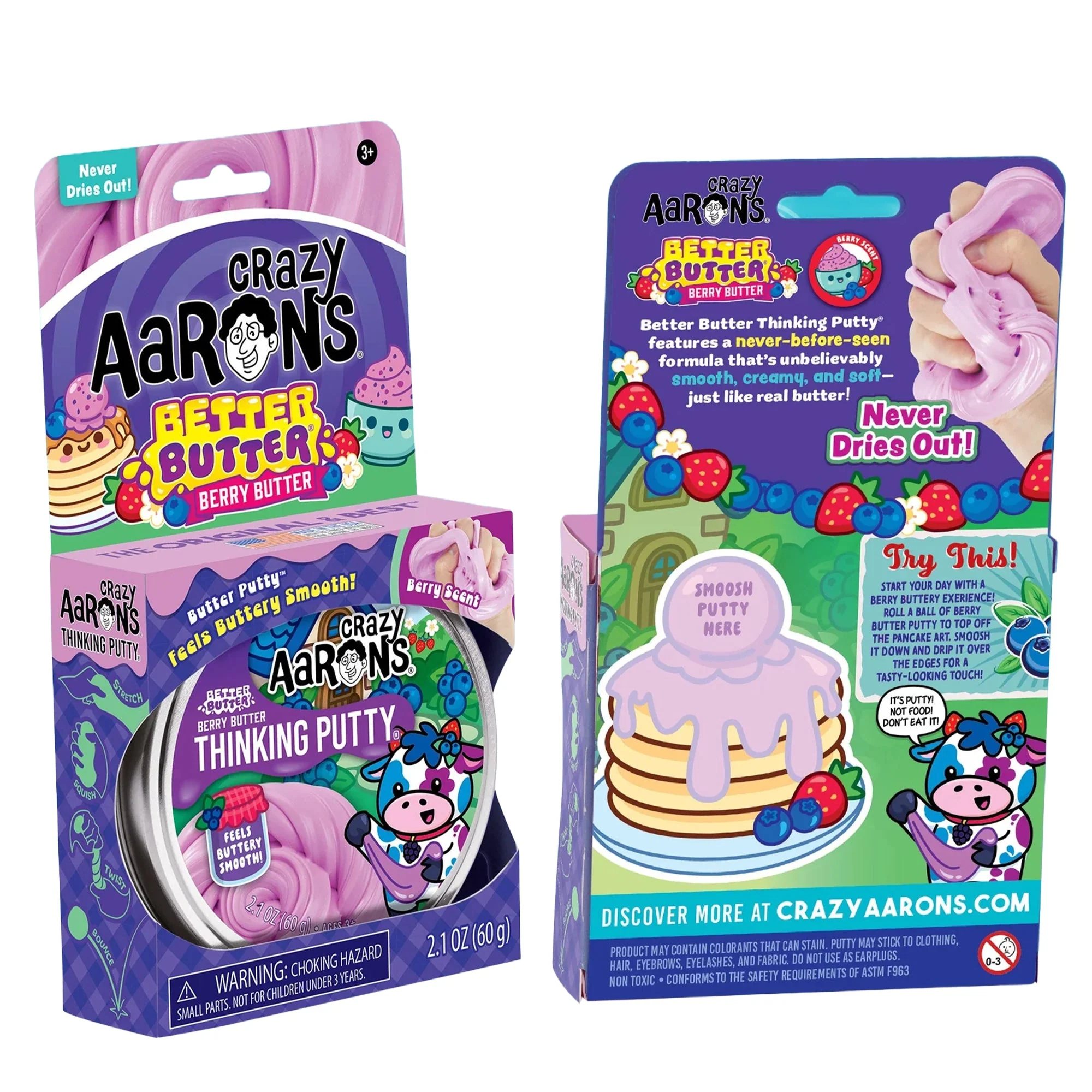Crazy Aaron's 4" Thinking Putty - Better Butter Berry Butter