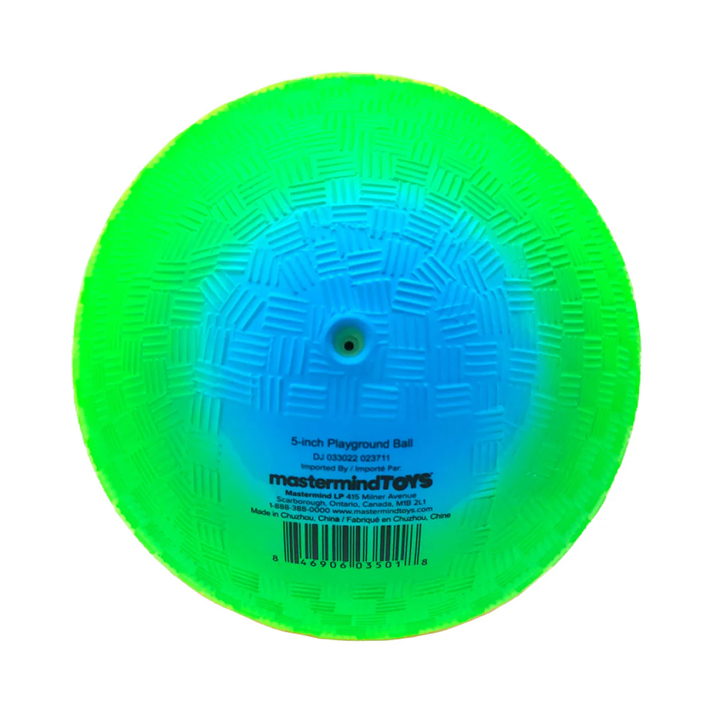 Mastermind Toys 5" Neon Rainbow Skill-Building Playground Ball - Image 6