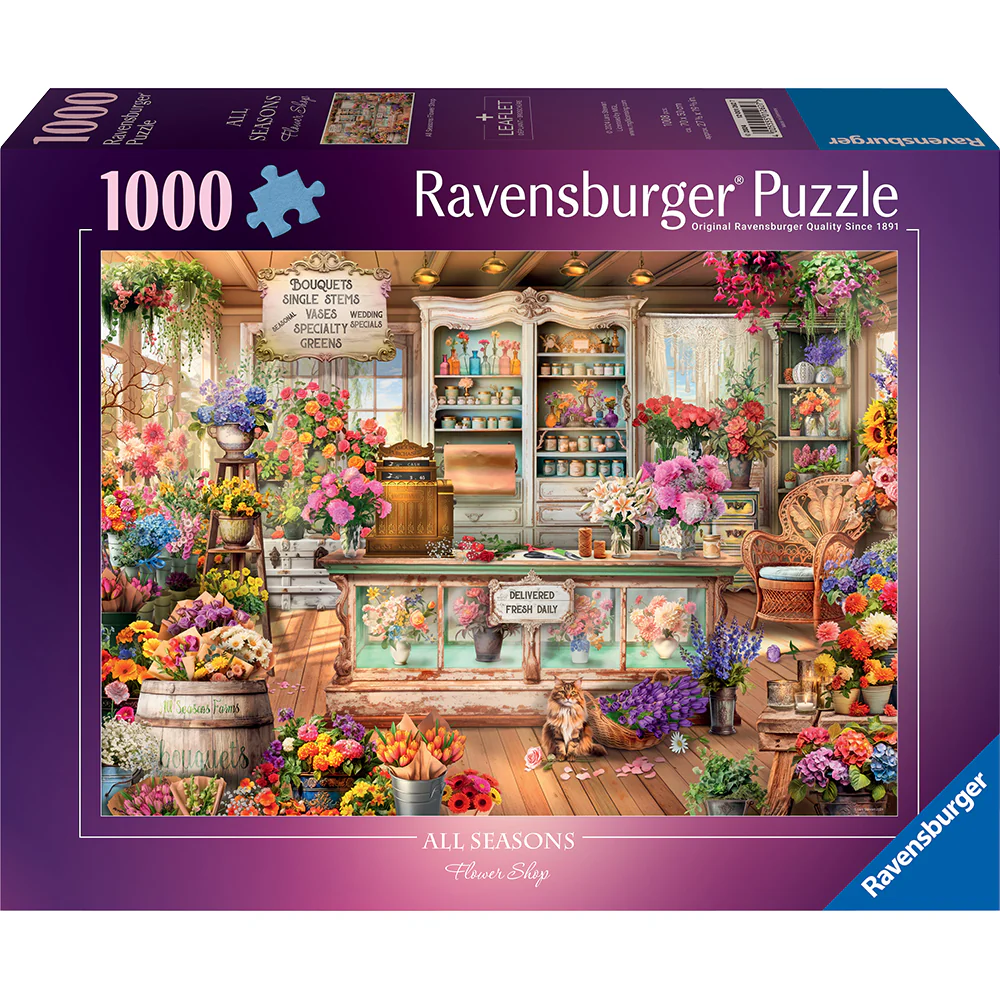 All Seasons Flower Shop 1000 Pc Puzzle - Image 4
