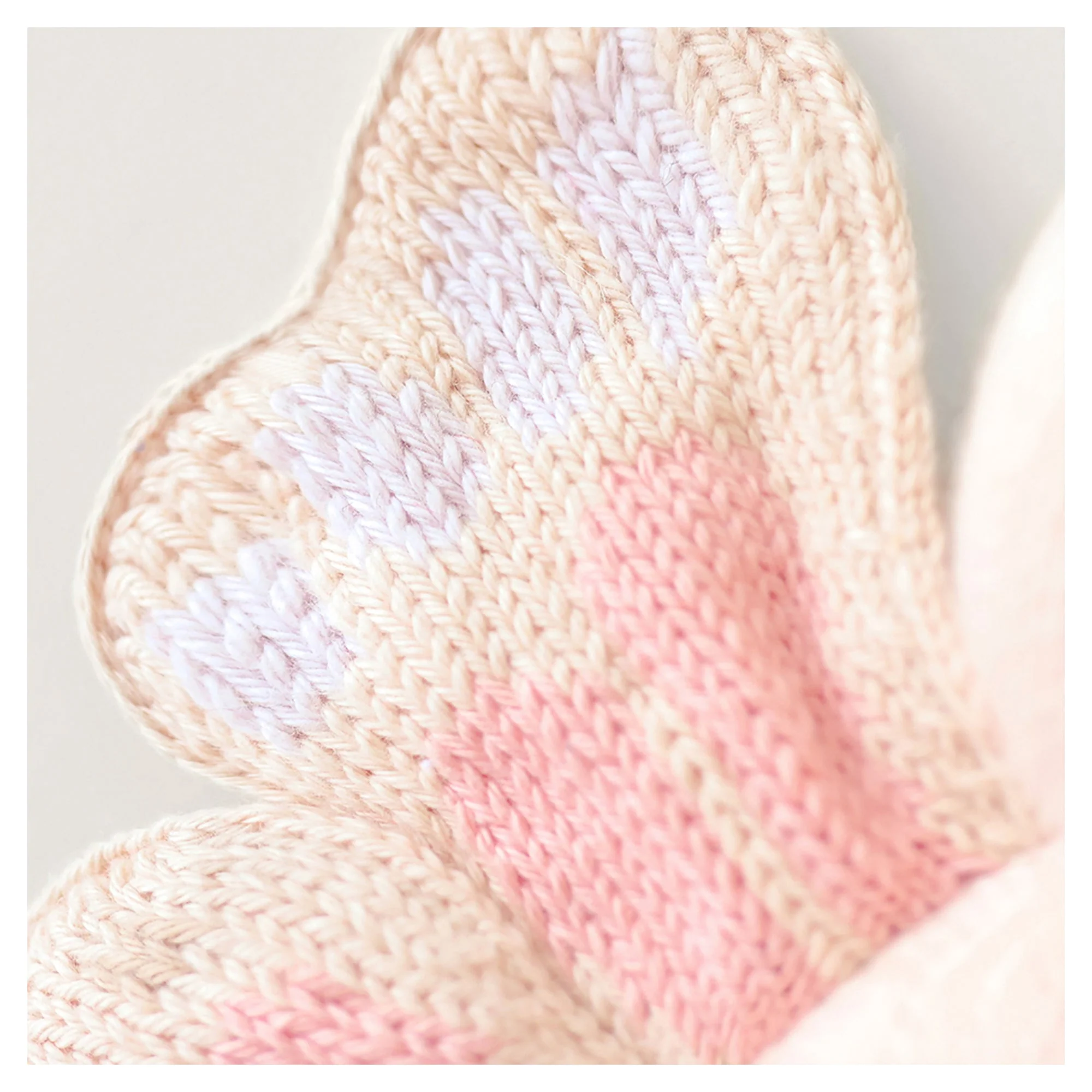 Cuddle + Kind Baby Butterfly (Petal Pink) Hand-Knit Doll - Image 4