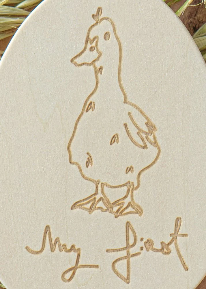 Baby Milestone Wooden Plate - My First Easter - Image 2