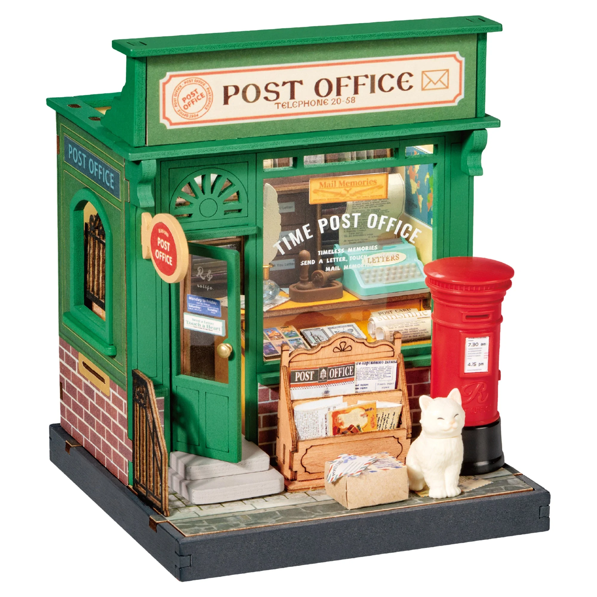 DIY Miniature House Century Post Office Model Kit - Image 2