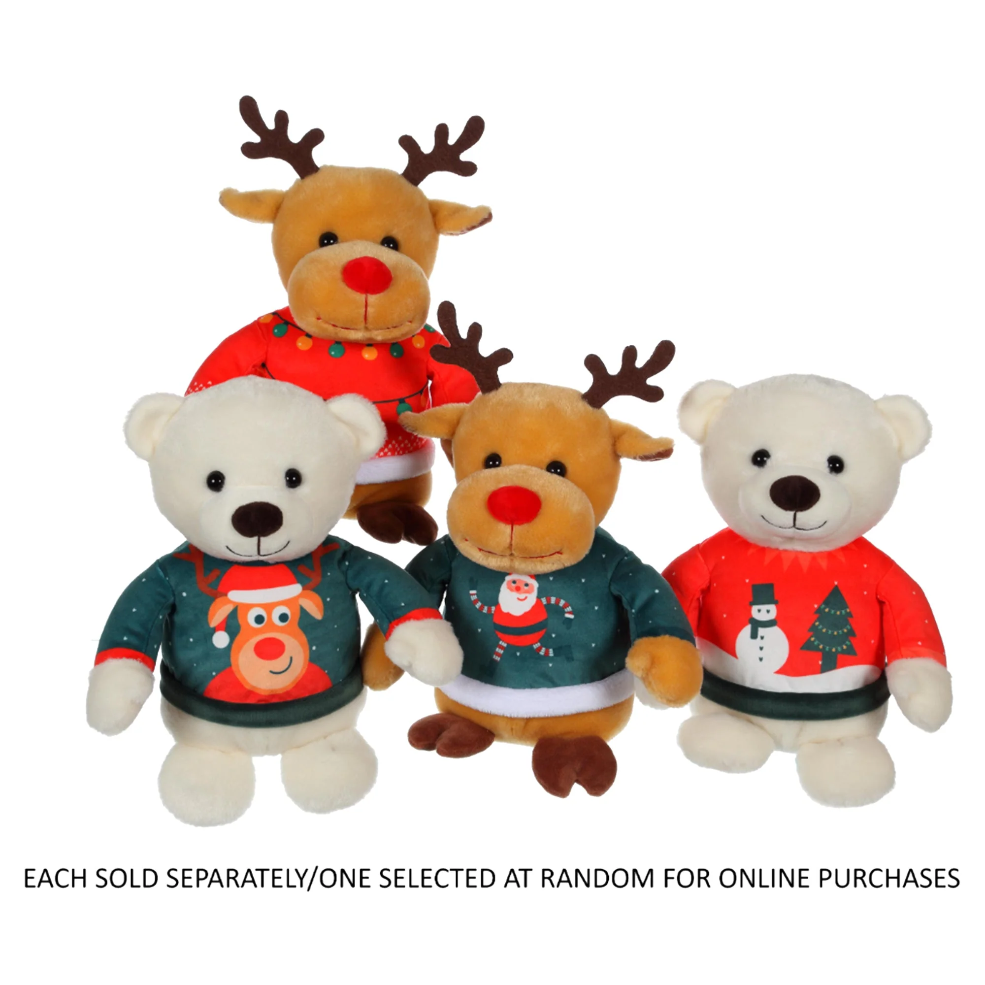 Christmas Friends Plush with Sweater 15 cm