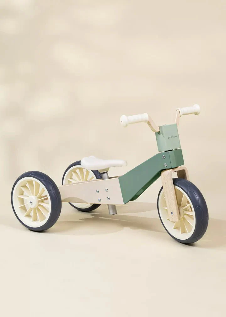 Coco Village Seafoam 3-in-1 Wooden Balance Bike - Image 10