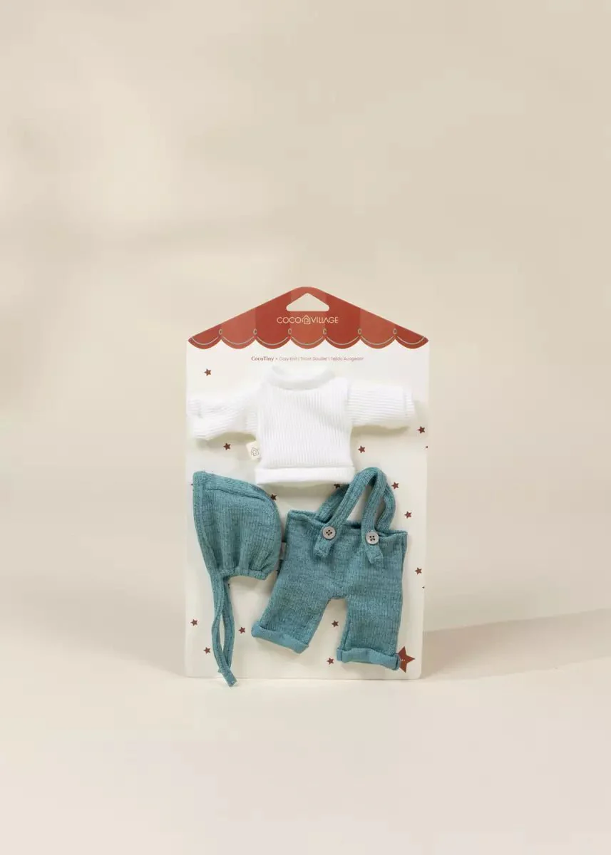Coco Tiny 10" Baby Play Doll Clothing Set – Cozy Knit - Image 4