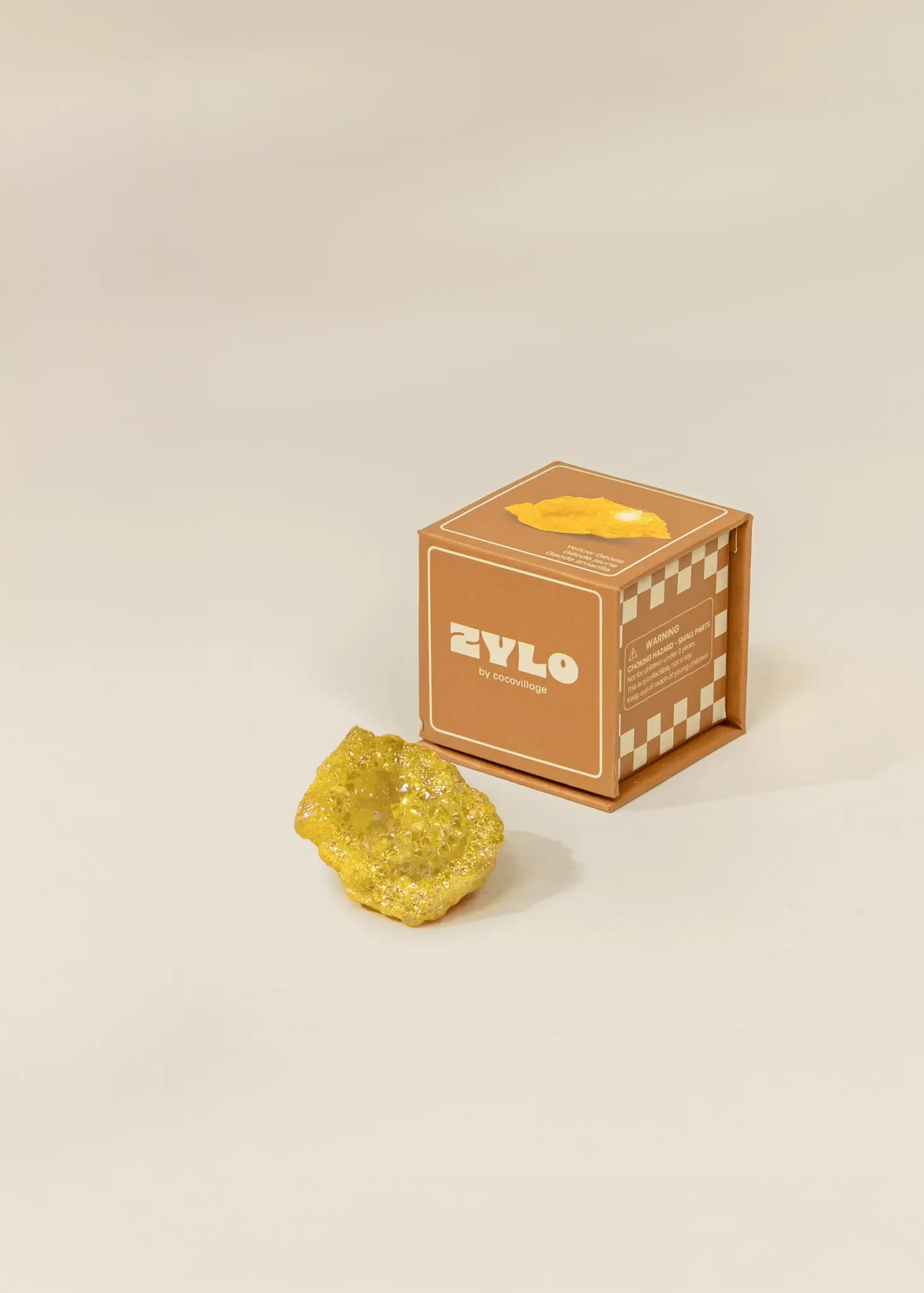 Coco Village Collectible Mineral - Yellow Geode
