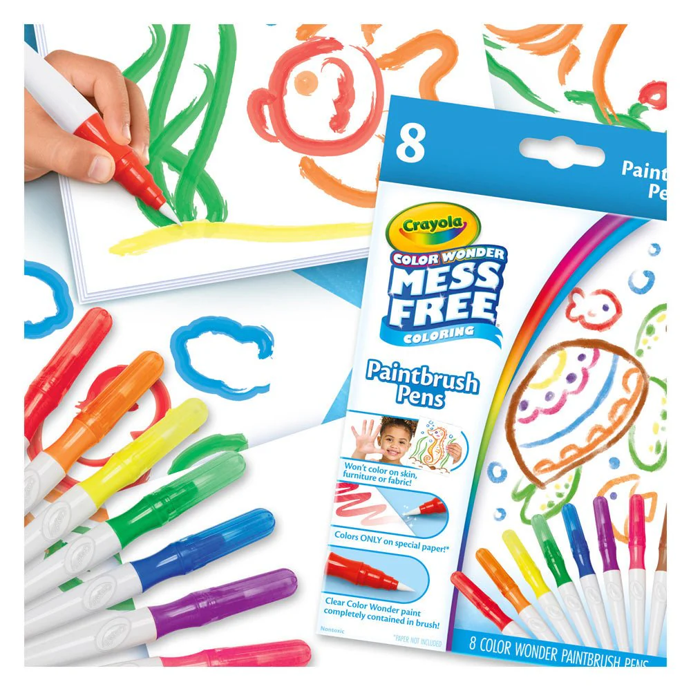 Crayola Color Wonder Mess-Free Paintbrush Pens - Image 4