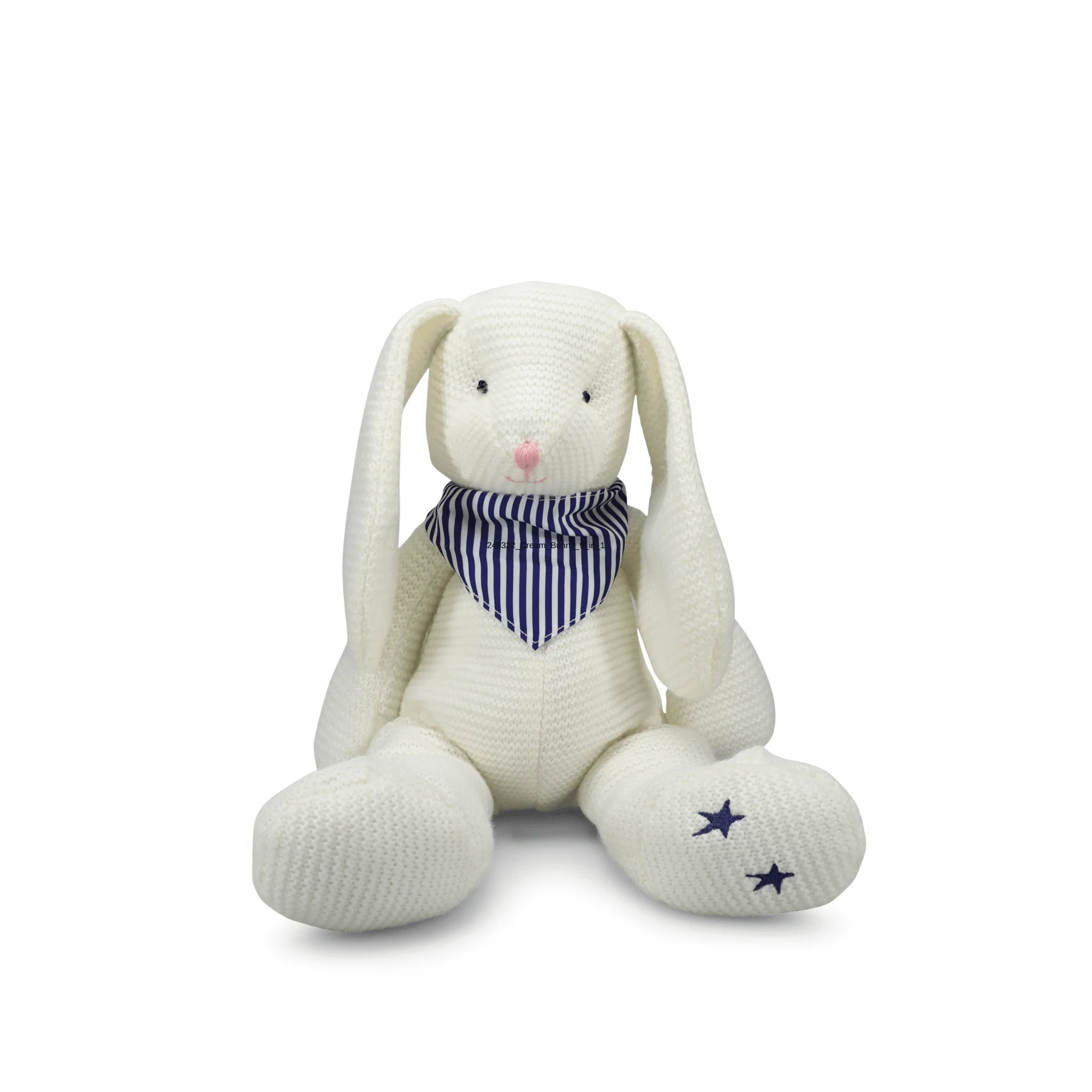 RLE 14" Cream Knit Bunny Plush