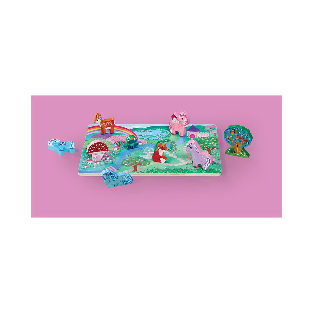 Crocodile Creek Puzzle Playset Unicorn Garden - Image 2