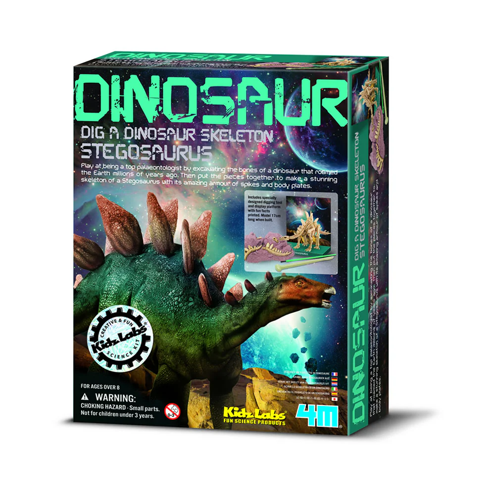 4M KidzLabs Dig a Skeleton Stegosaurus - Image 2