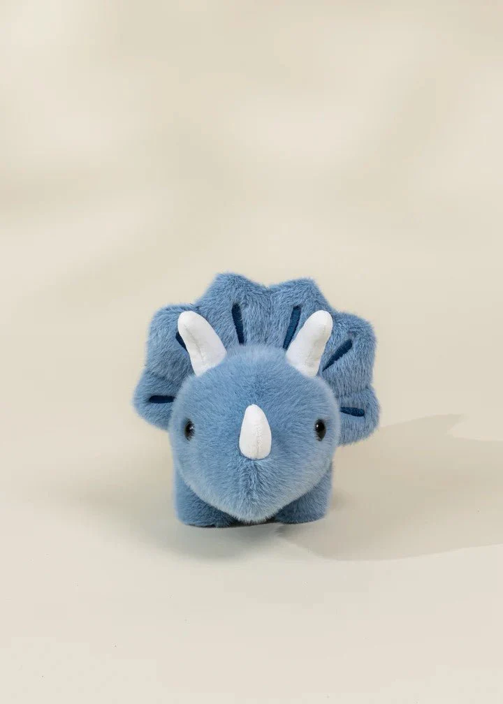Dino Plush Toy Blue Triceratop - Image 2