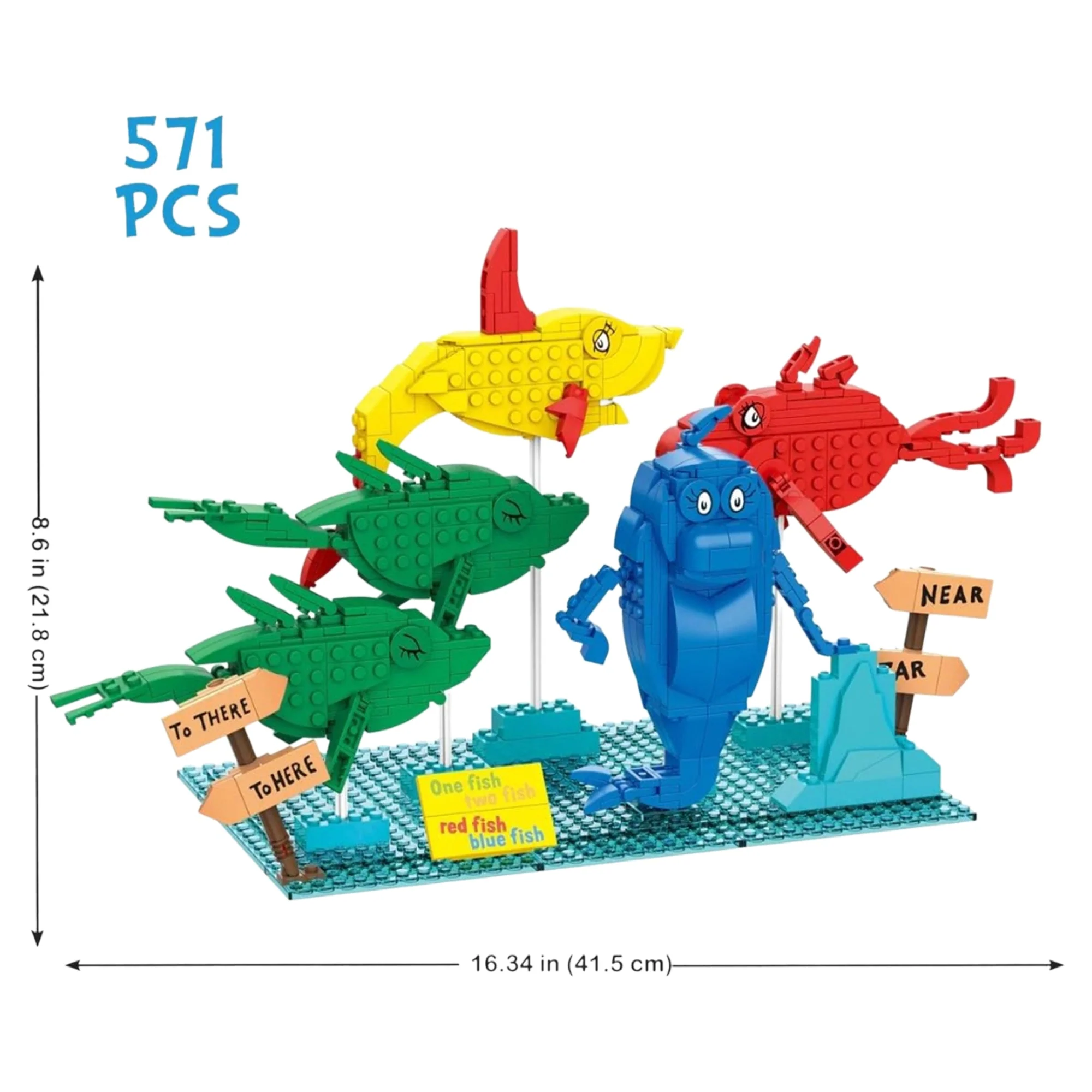 Dr. SuessOne Fish, Two Fish, Red Fish Blue Fish - 571 Pieces - Image 2