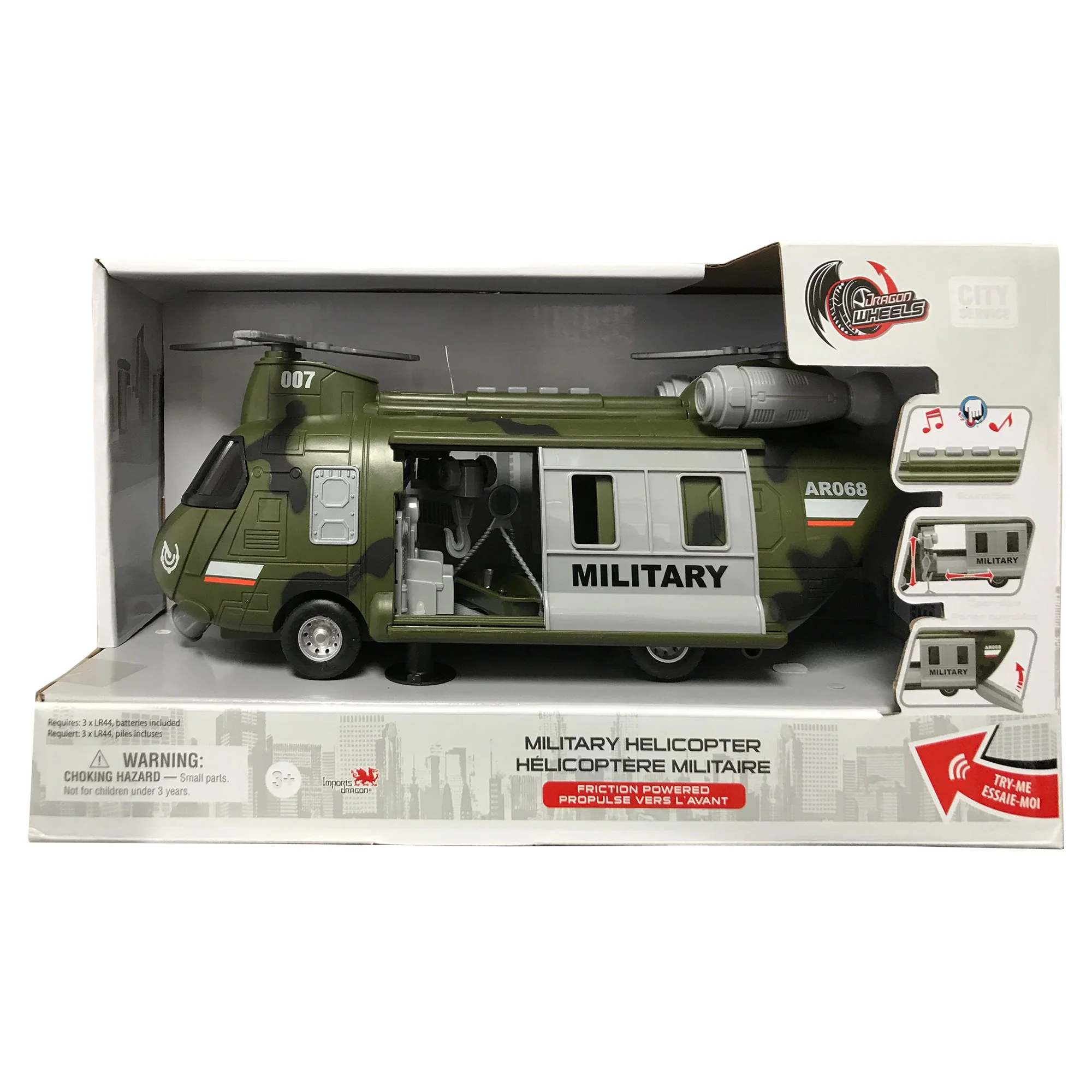 Dragon Wheels Military Helicopter