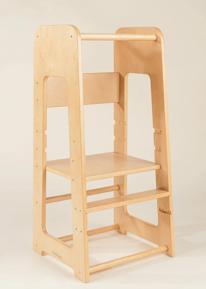 Educational Tower - Natural Wood - Image 13