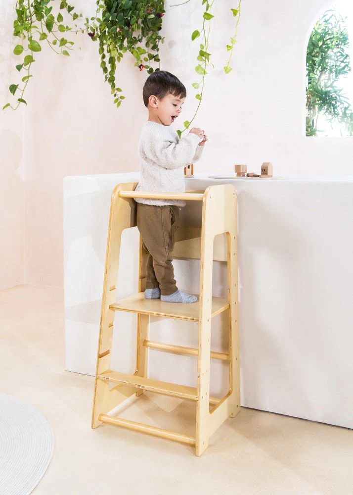 Educational Tower - Natural Wood - Image 8