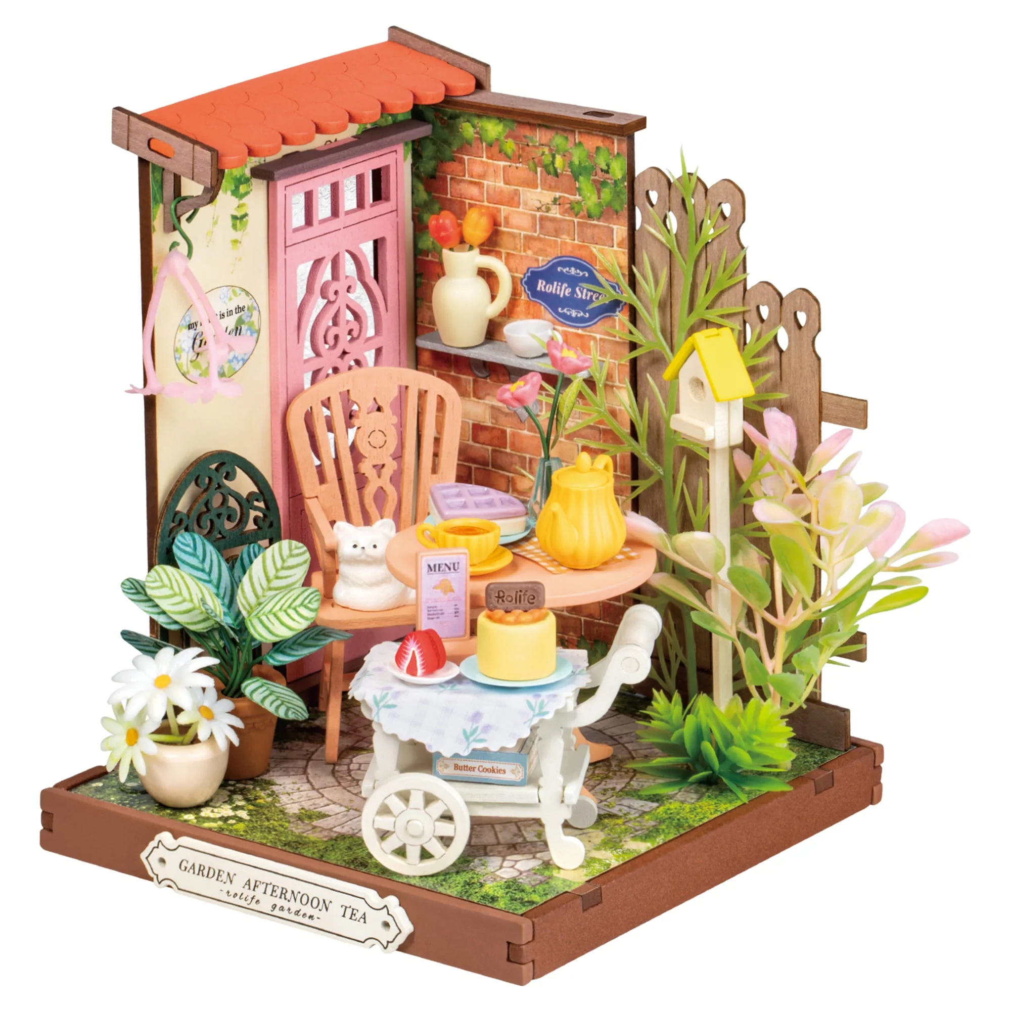 DIY Miniature House Fancy Tea Yard Model Kit