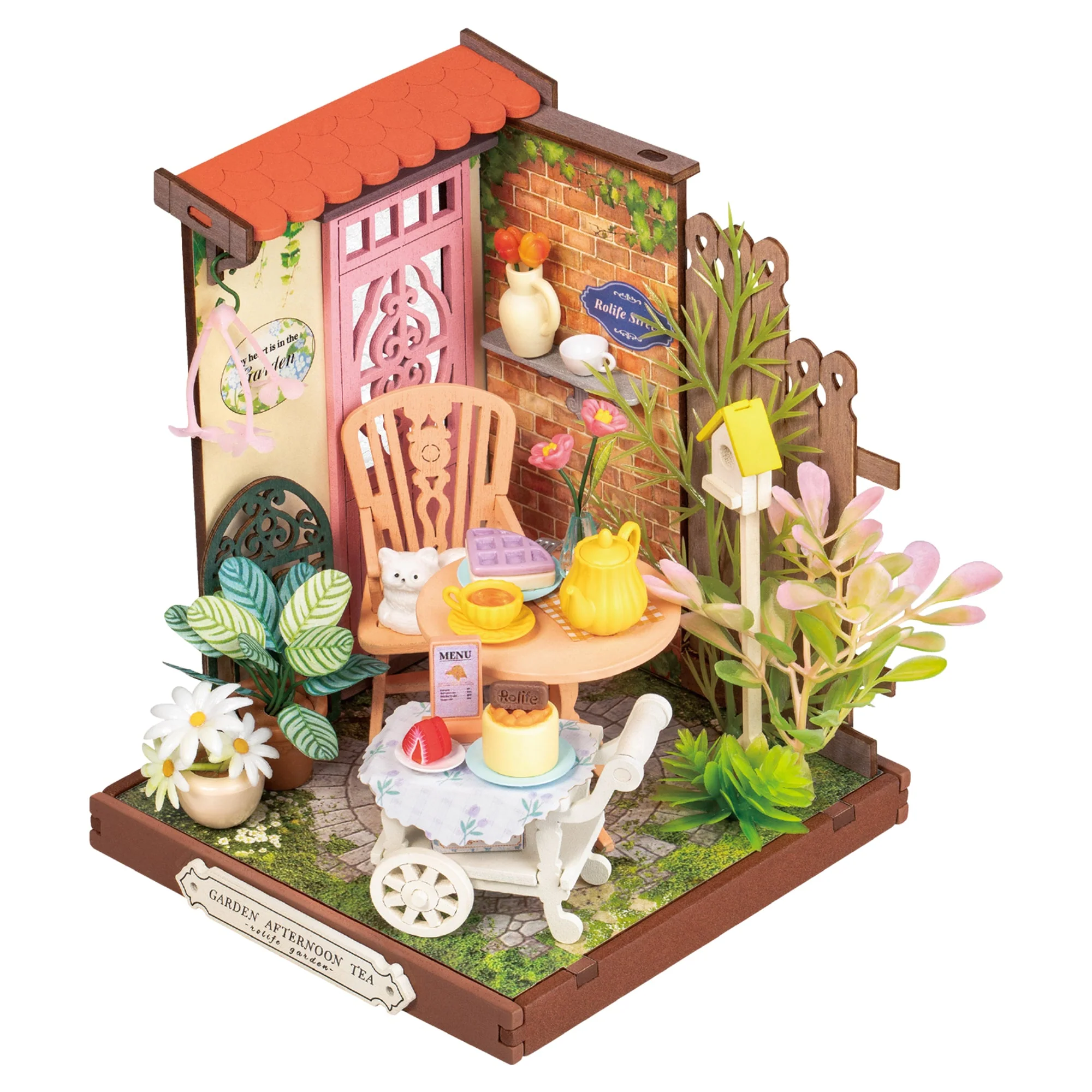 DIY Miniature House Fancy Tea Yard Model Kit - Image 2