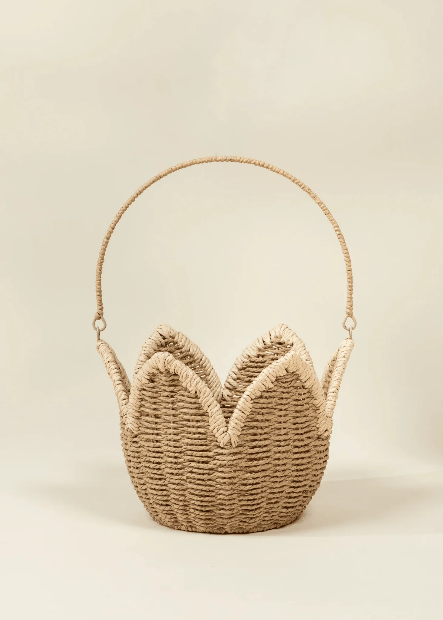 Coco Village Flower-Shaped Basket – Large