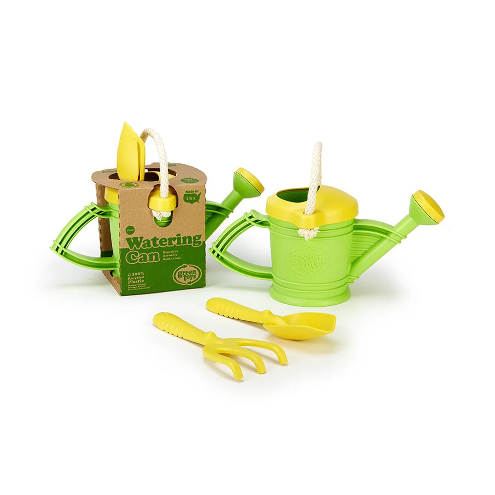Green Toys Watering Can w/ Rake & Shovel - Image 4