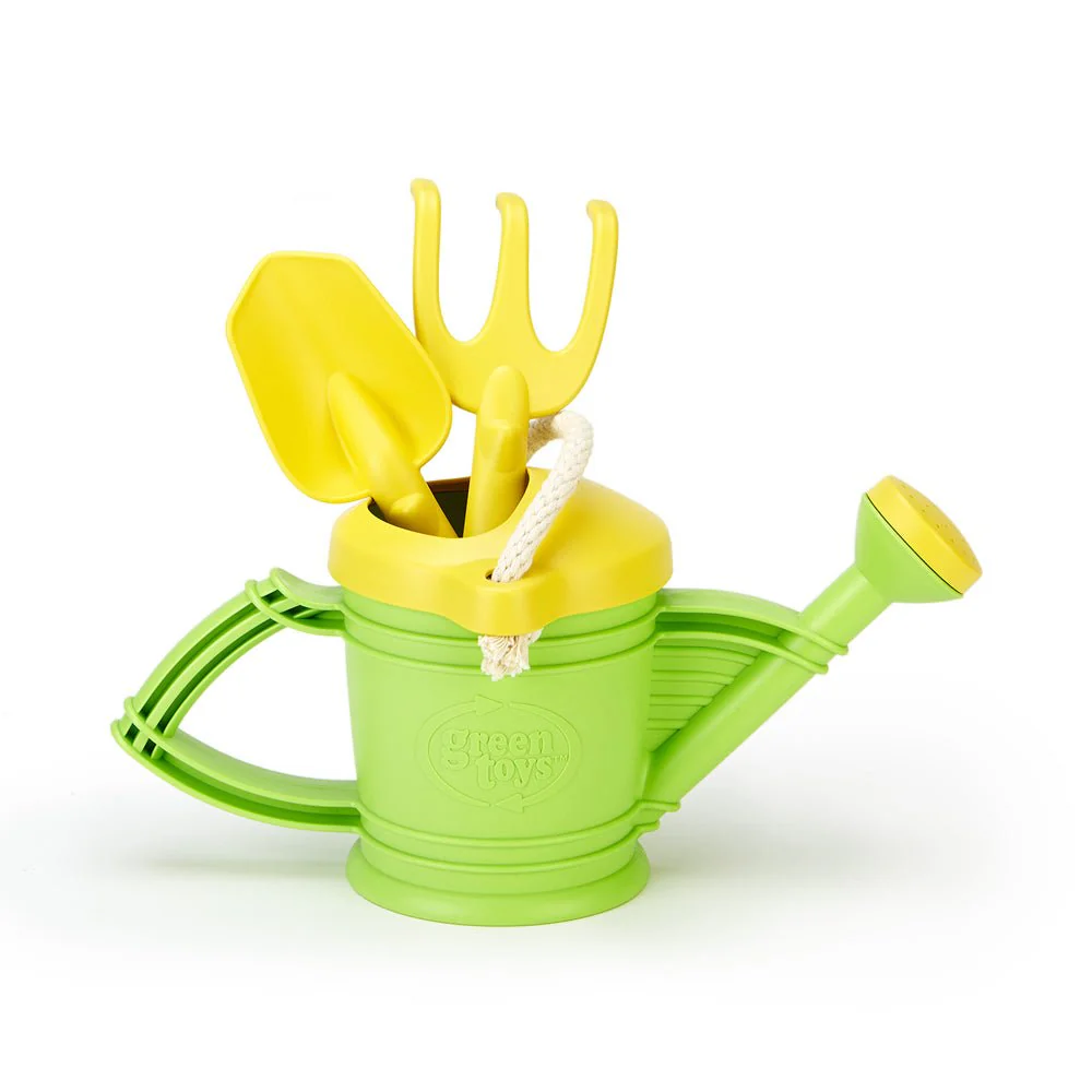 Green Toys Watering Can w/ Rake & Shovel - Image 6