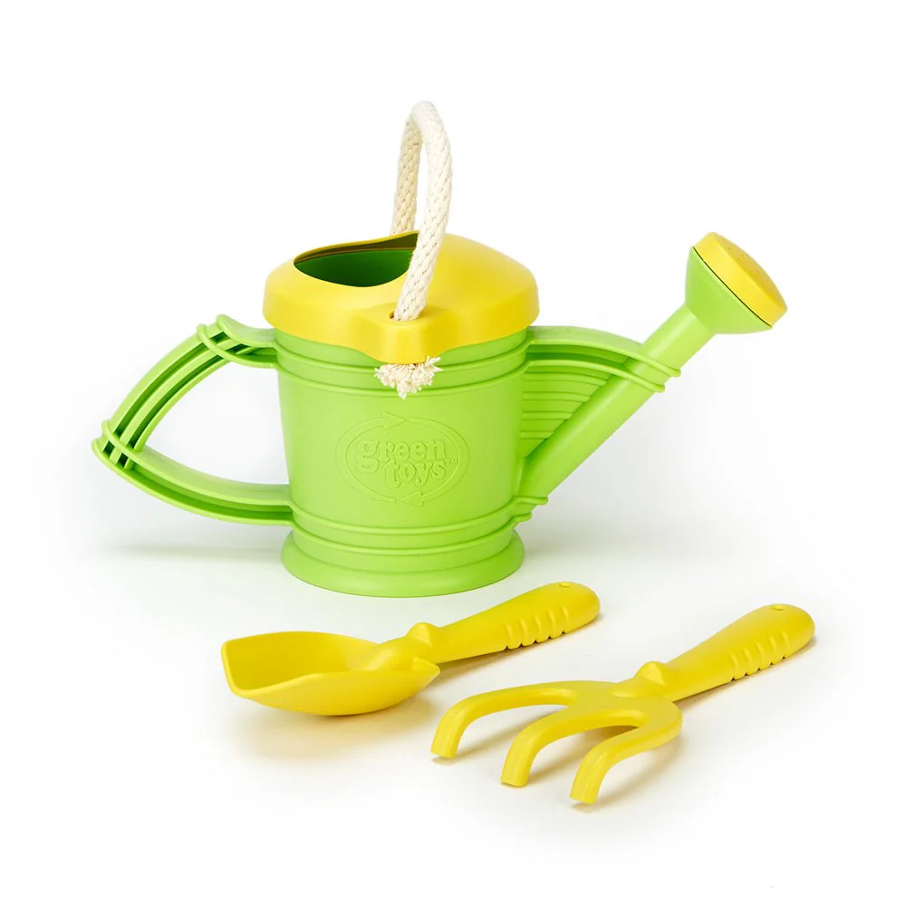 Green Toys Watering Can w/ Rake & Shovel - Image 7
