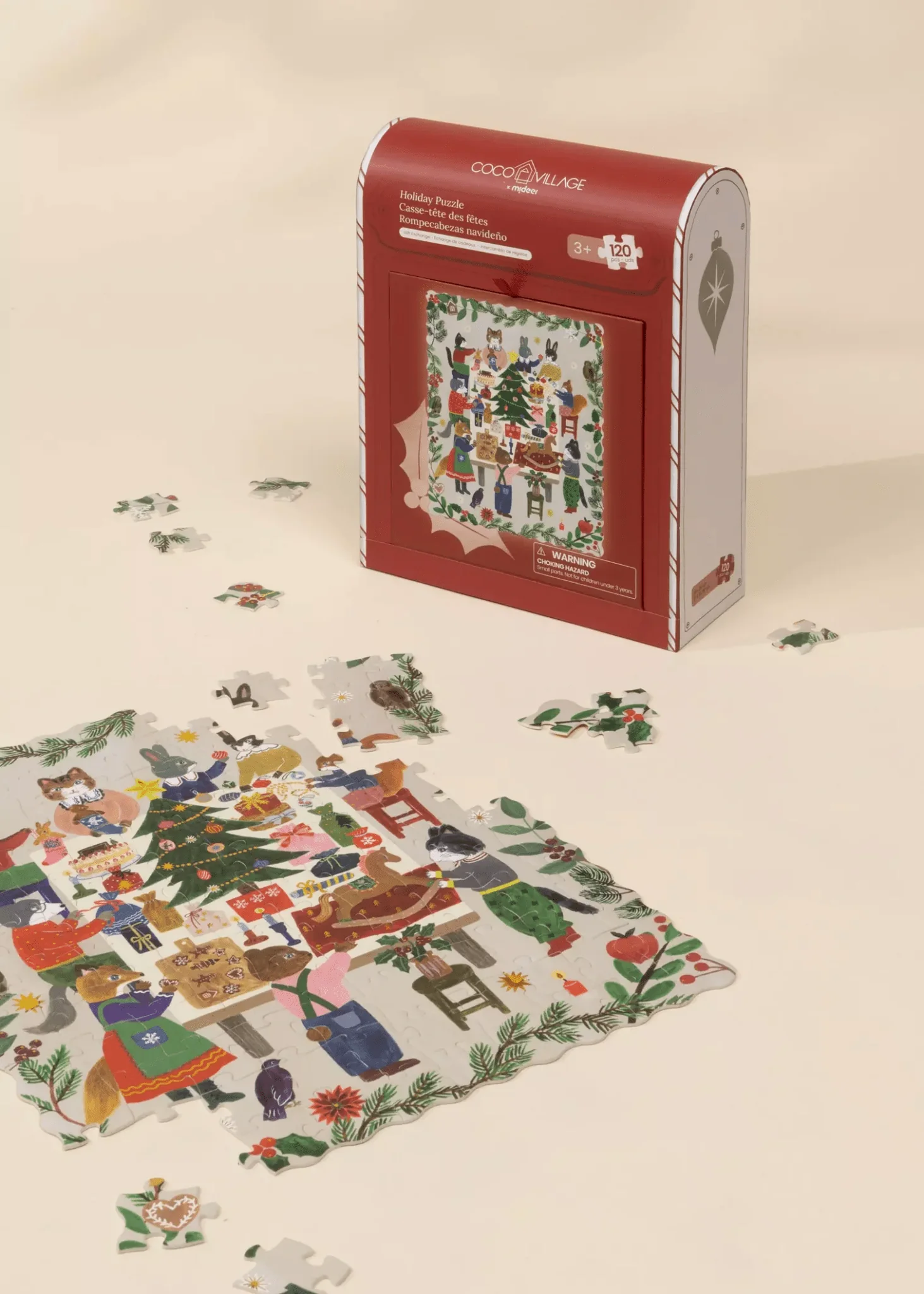 Coco Village Holiday Puzzle - Gift Exchange - 120pcs