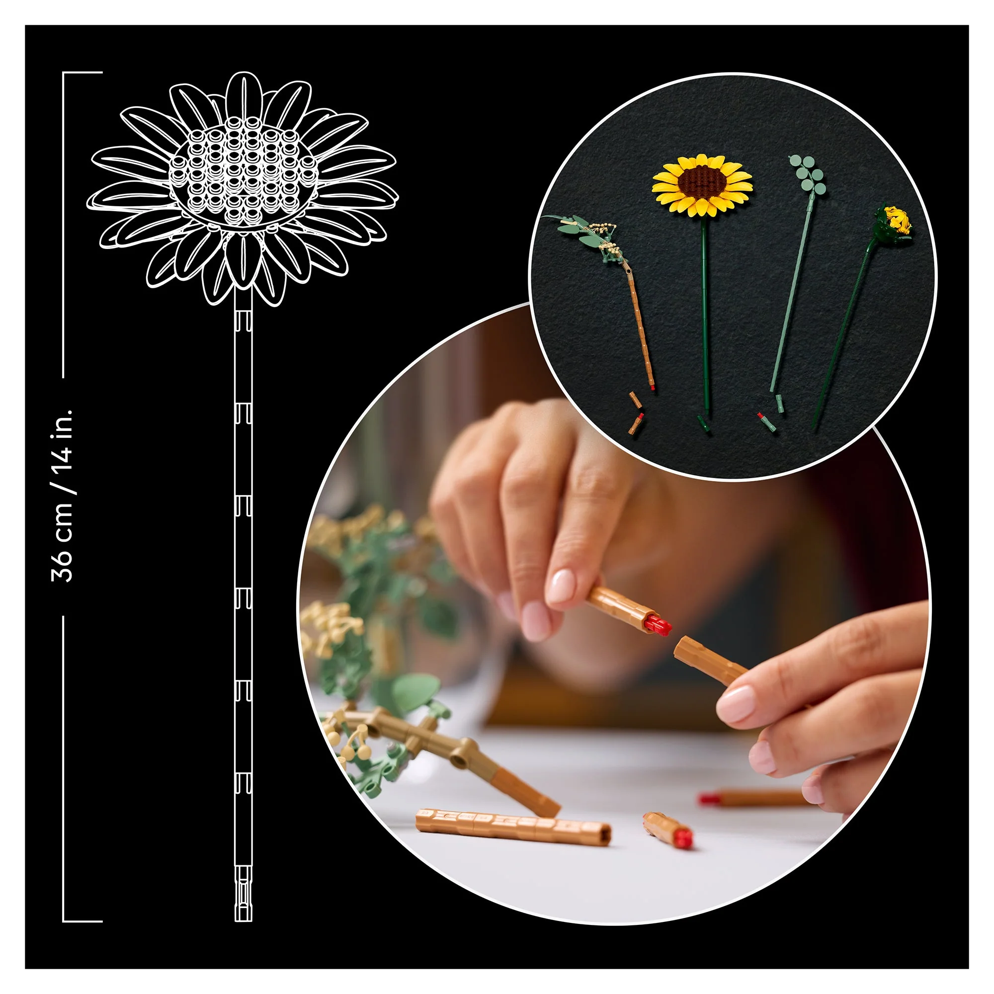 LEGO Botanicals Sunflower Bouquet 11502 - Image 7