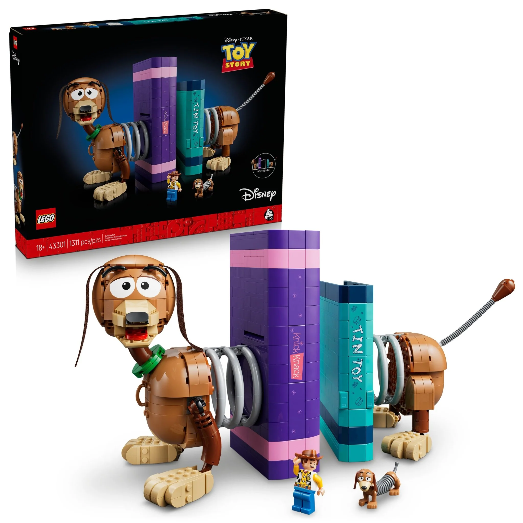 LEGO Disney and Pixar Toy Story Slinky Dog Bookends 43301