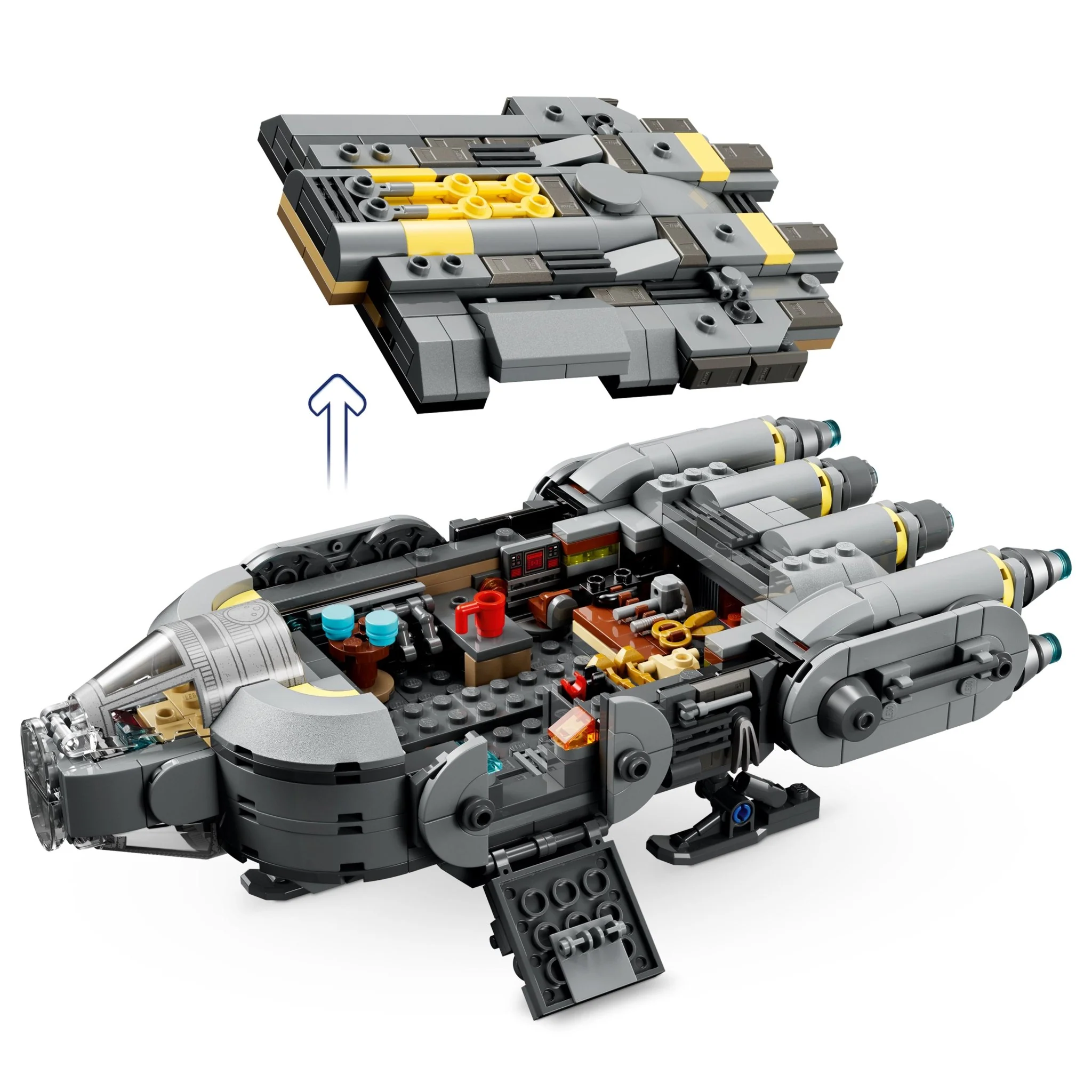 LEGO Star Wars: The Mandalorian and Grogu Anzellan Starship 75445 - Image 3