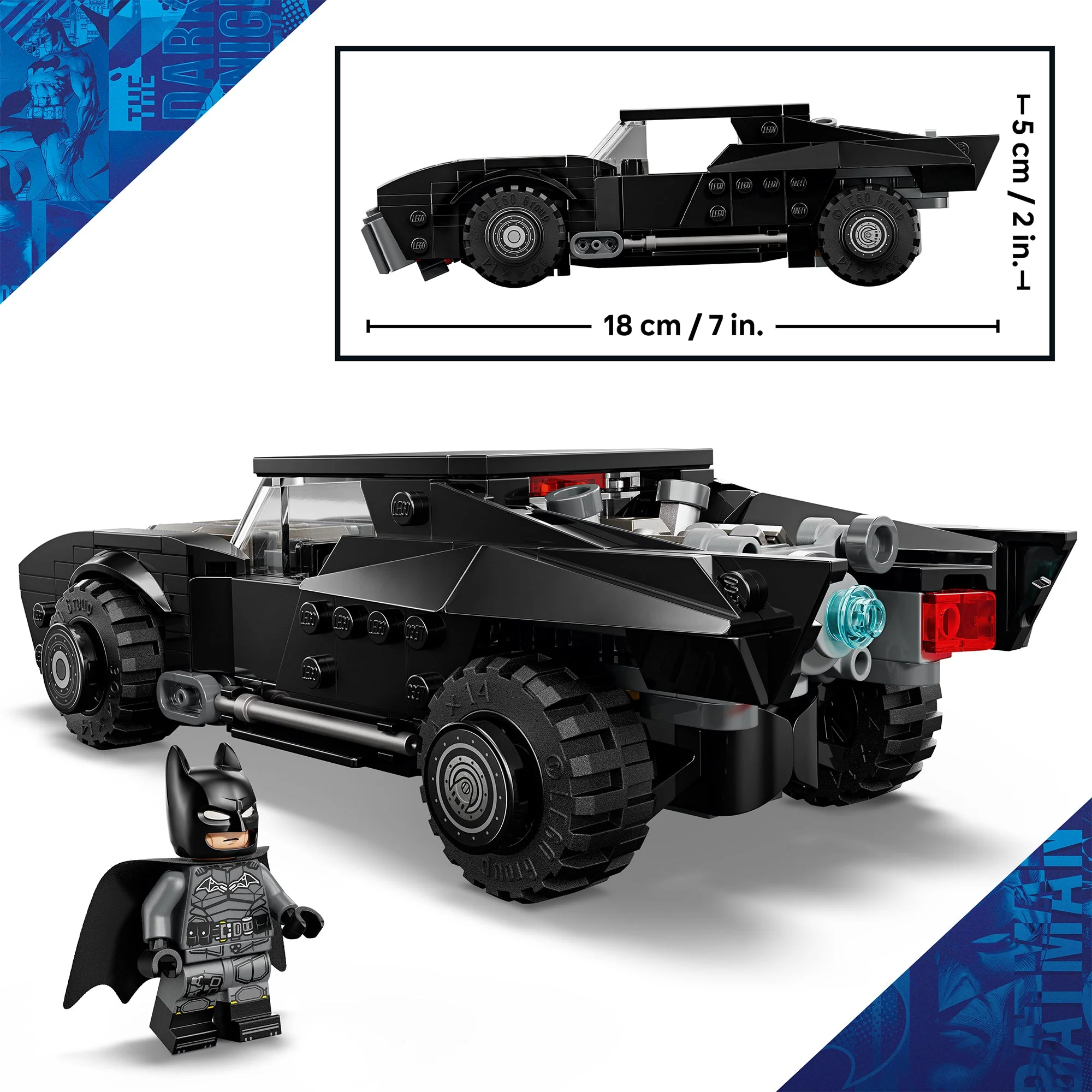 LEGO DC Batman: The Batman Batmobile Car Toy 76332 - Image 3