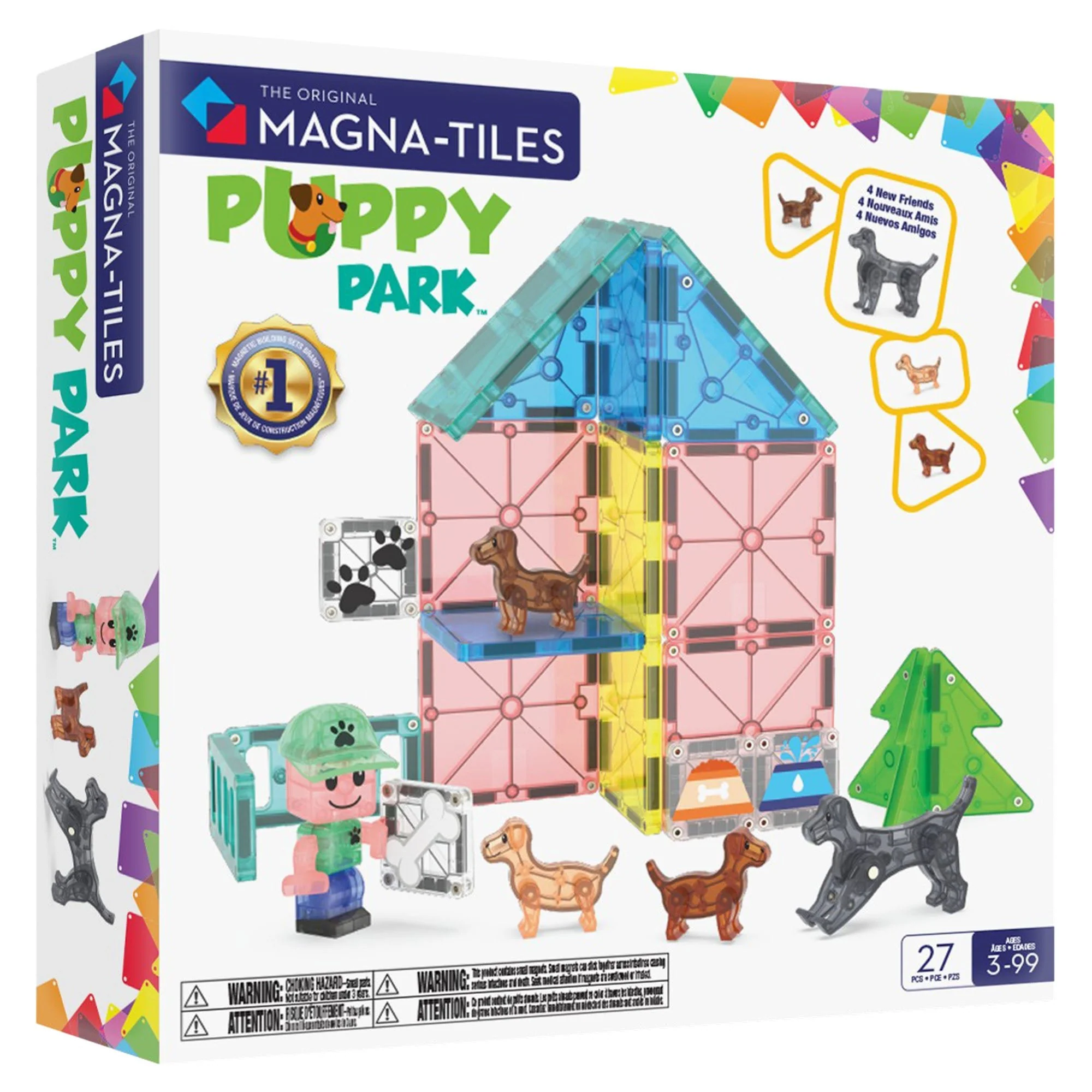 MAGNA-TILES Puppy Park 25-Piece