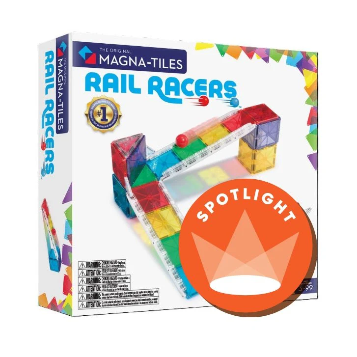 MAGNA-TILES Rail Racers 33-Piece