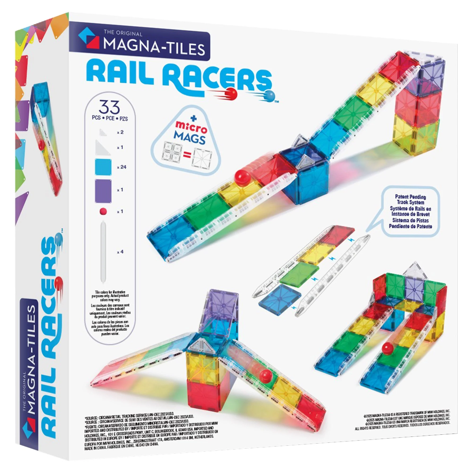 MAGNA-TILES Rail Racers 33-Piece - Image 3