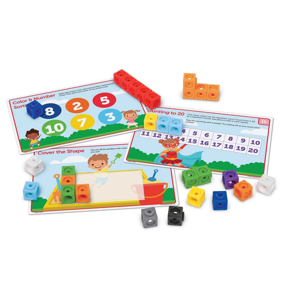 Mathlink® Cubes Preschool Math Activity Set - Image 2