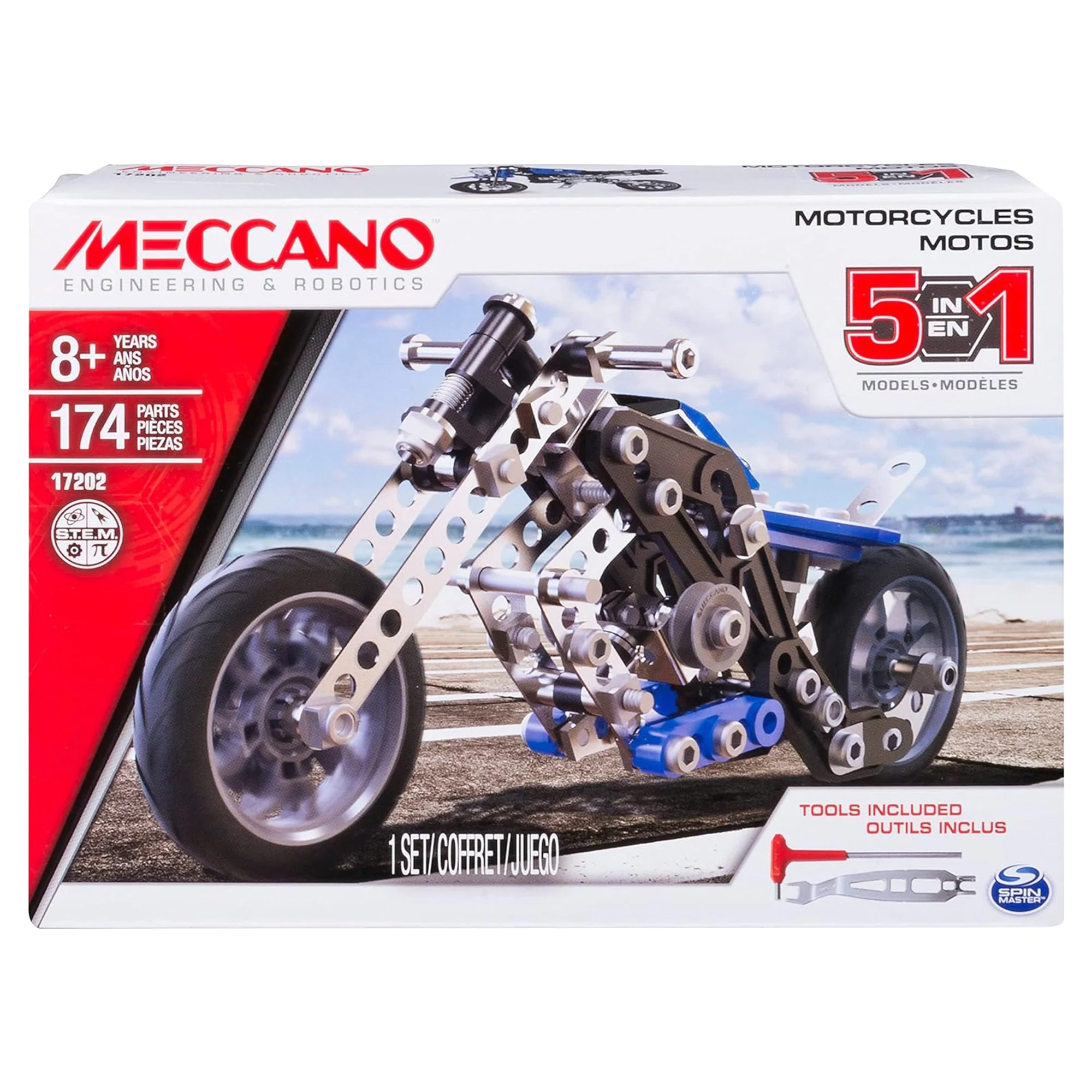 Meccano 5 Multi Model Set - Motorcycles
