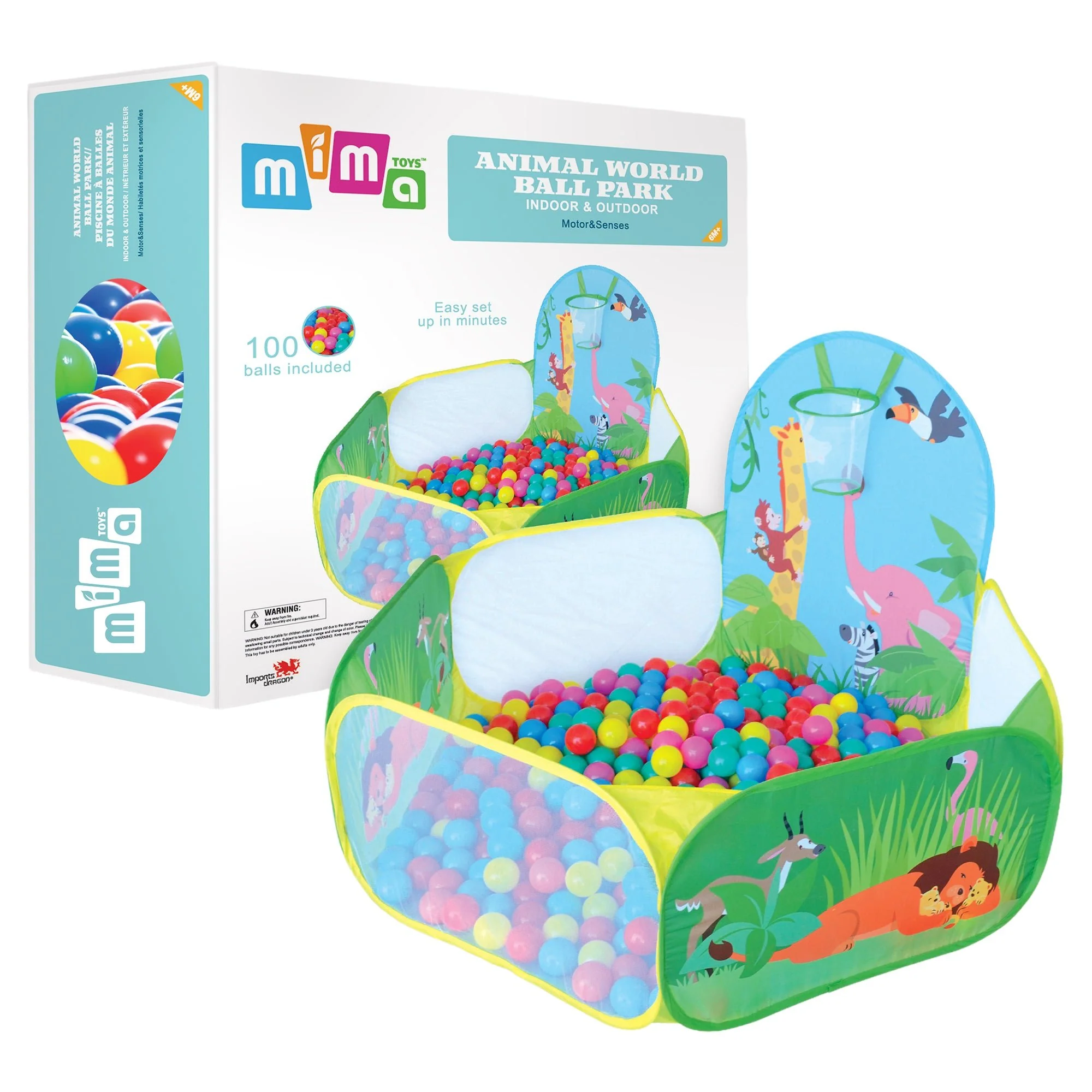 MIMA- Pop Up Ball Pit with 100 Balls