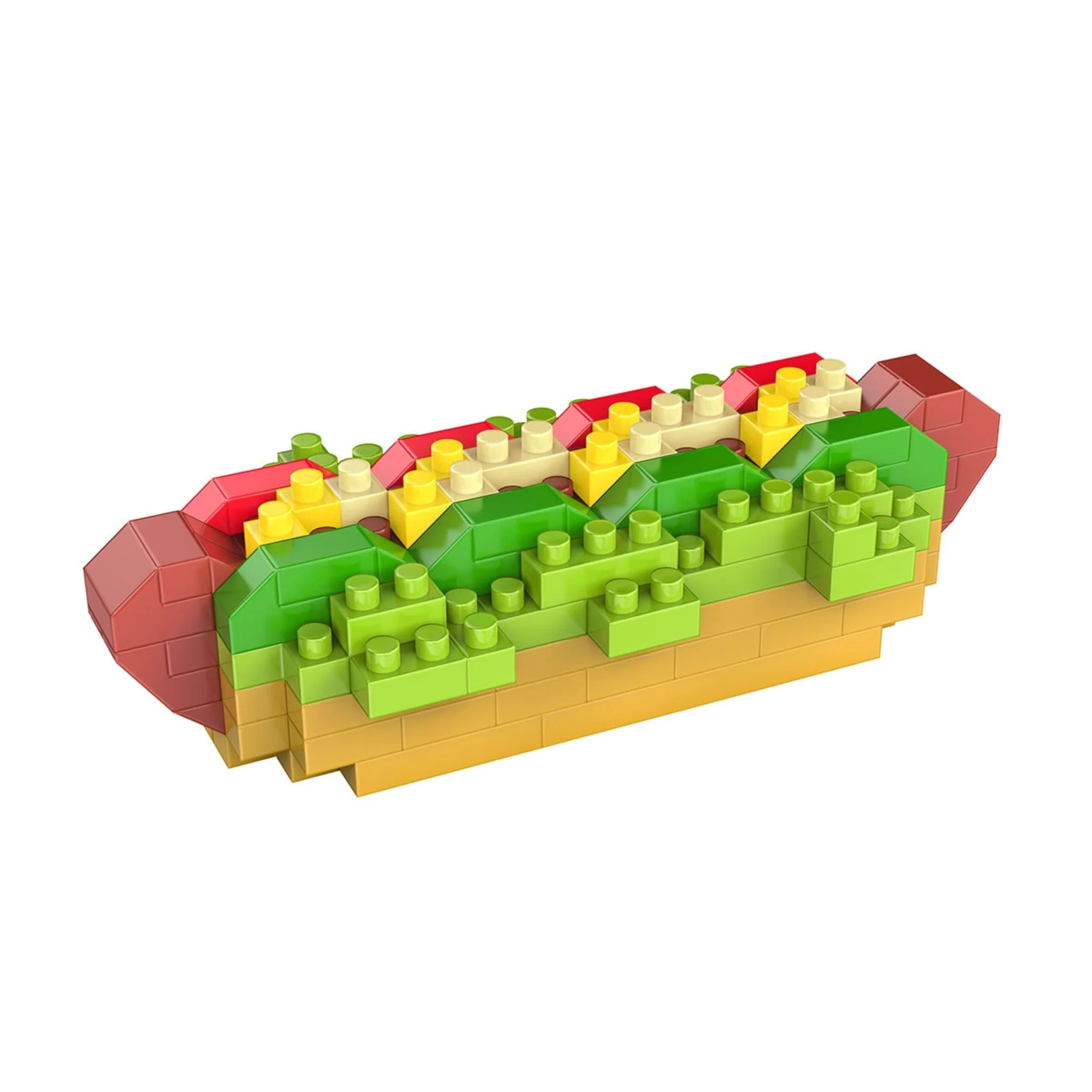 MMT Mini Construction Blocks Set Food Assorted - Image 5