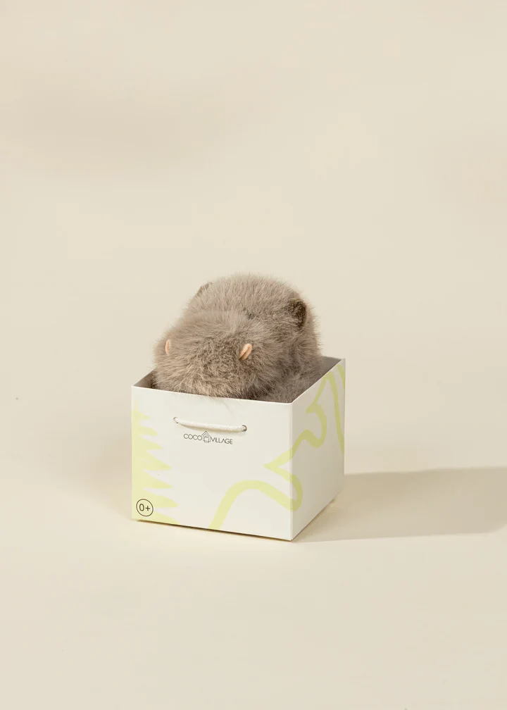 Mini Gift Plush Toy Grey Hippopotamus