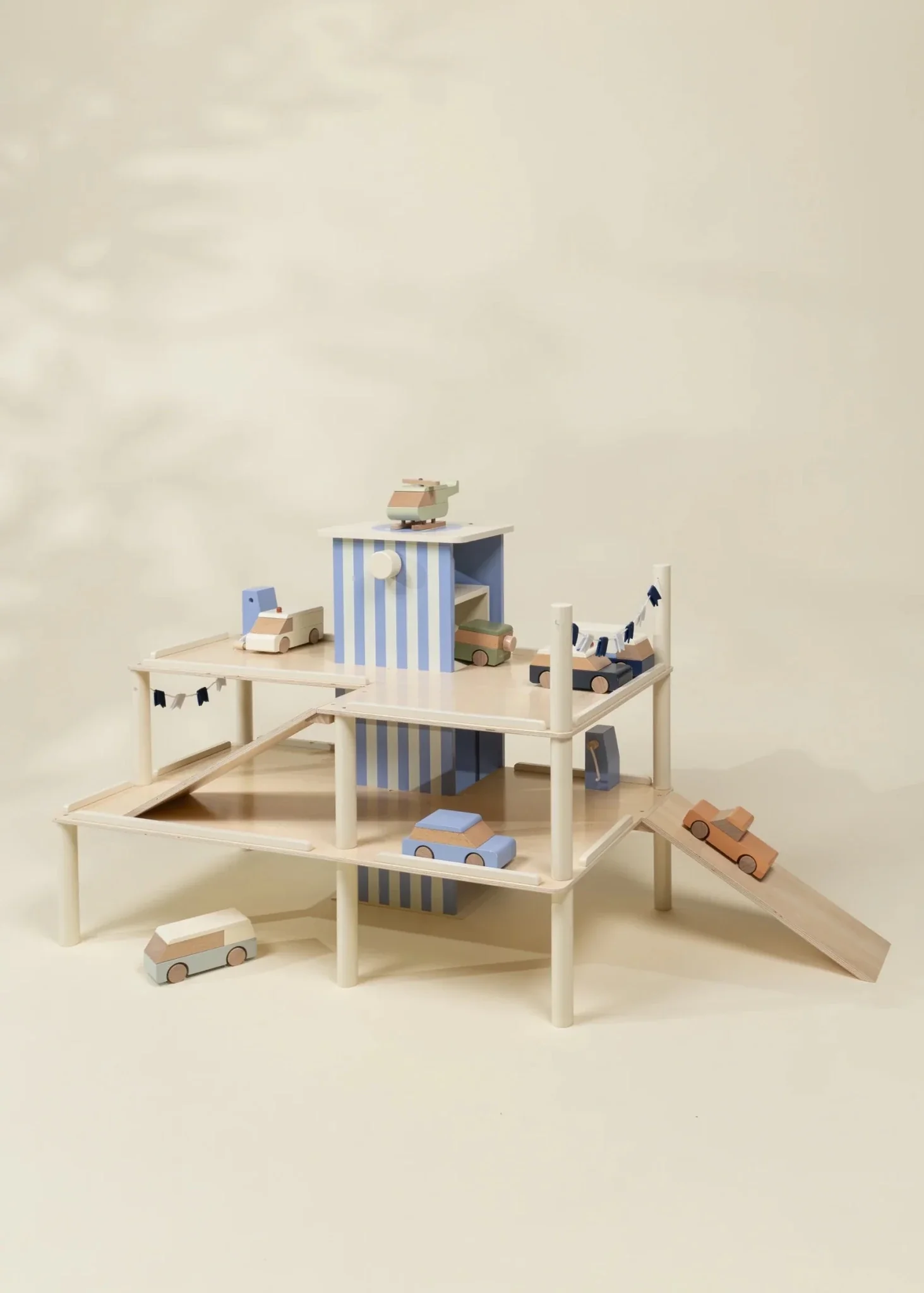 Coco Village Oversized Wooden Parking Garage Playset