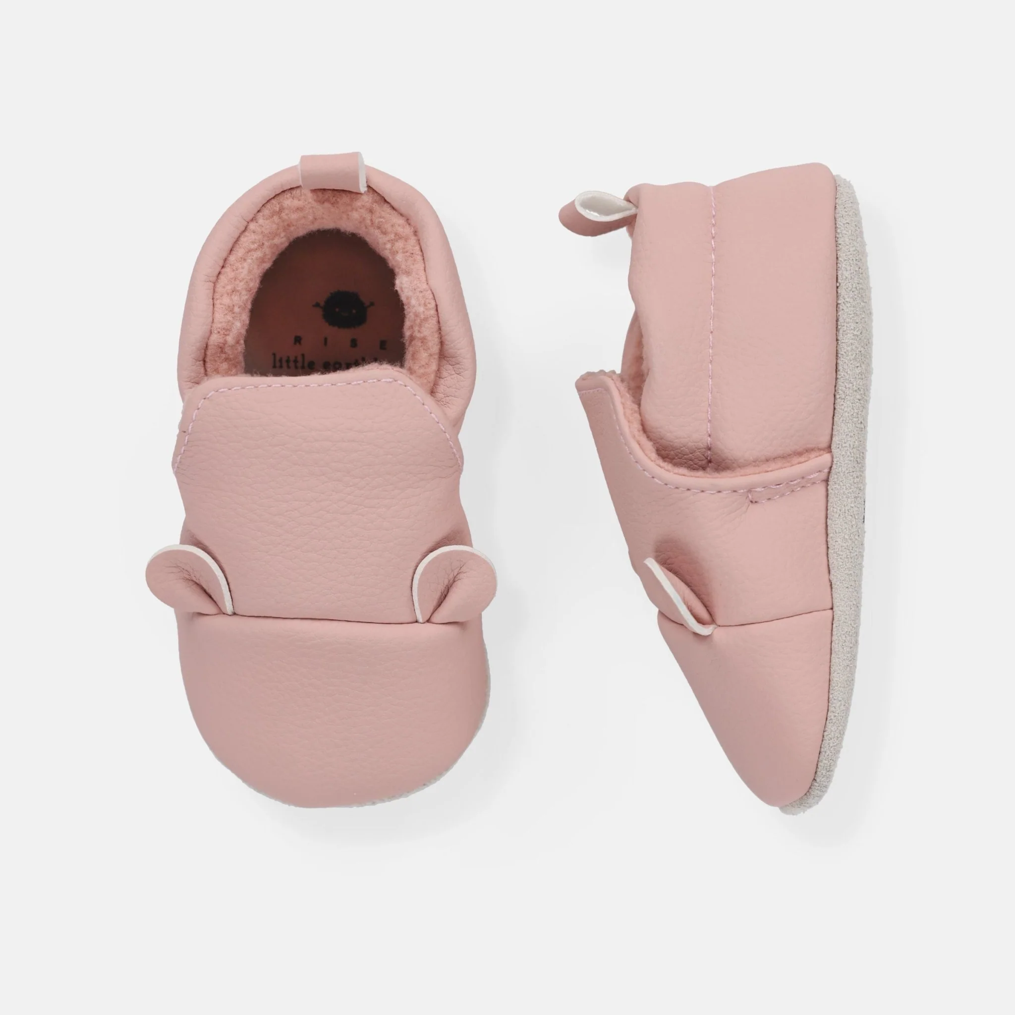 Rise Little Earthling Bear Slide Ons Light Pink 3-6m - Image 2