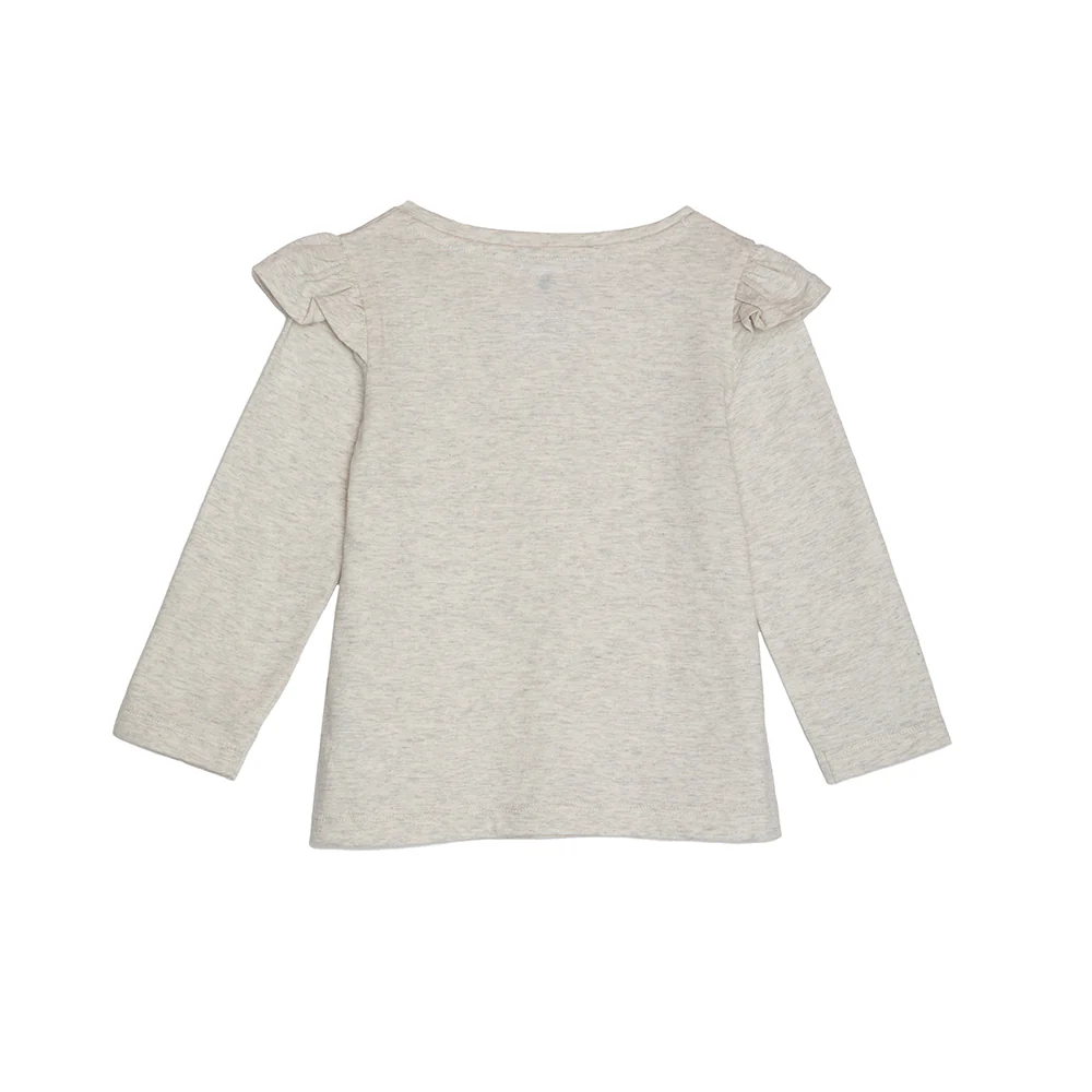 Long Sleeve Ruffle T-Shirt TGFKT20 - Image 4
