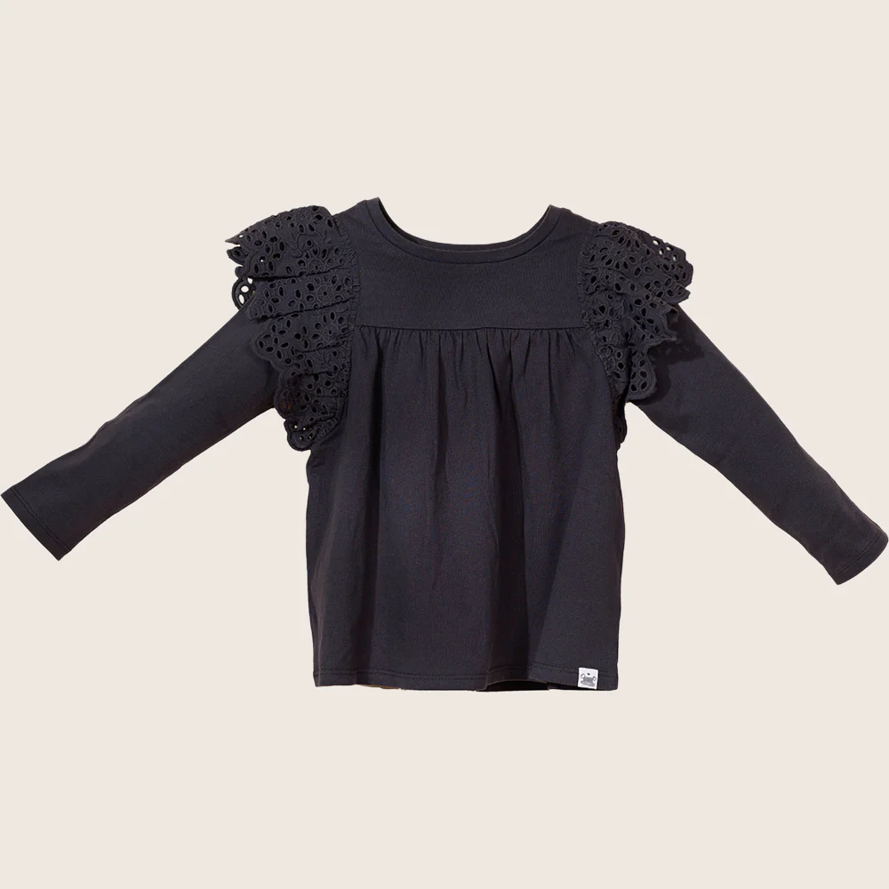 Ruffle Shoulder Tee TGHKT39