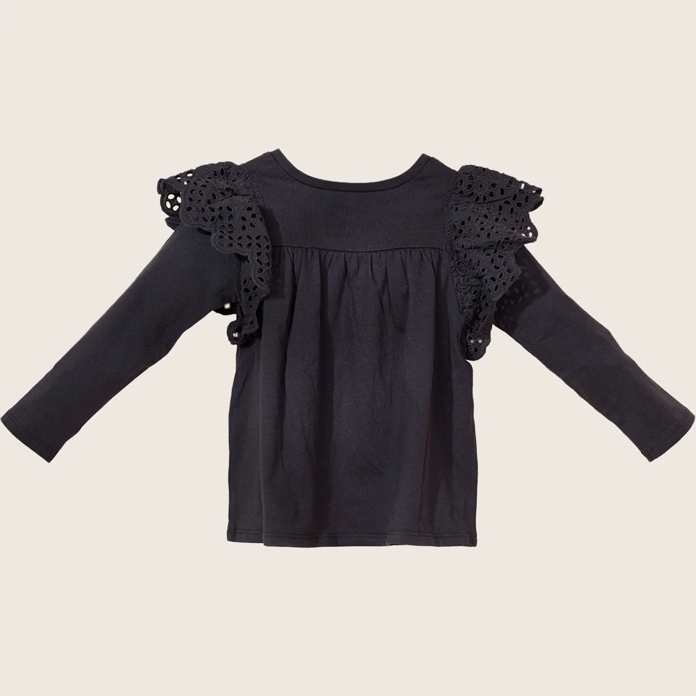 Ruffle Shoulder Tee TGHKT39 - Image 3
