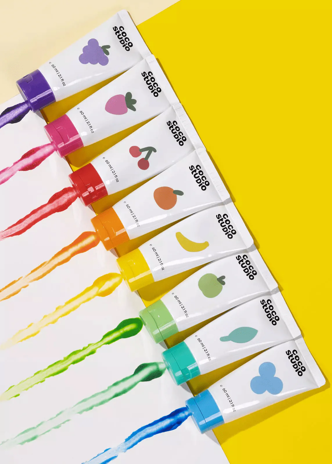 Coco Studio Scented Fingerpaint Set - 8 colors - Image 3