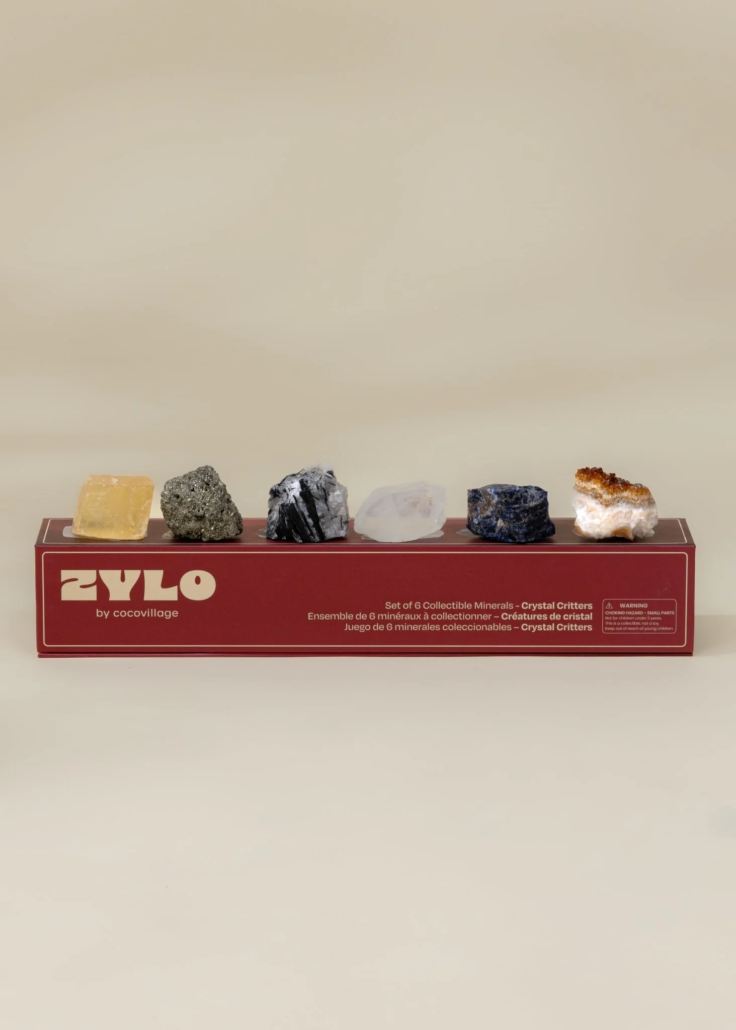 Coco Village Set of 6 collectible Minerals - Crystal Critters - Image 3