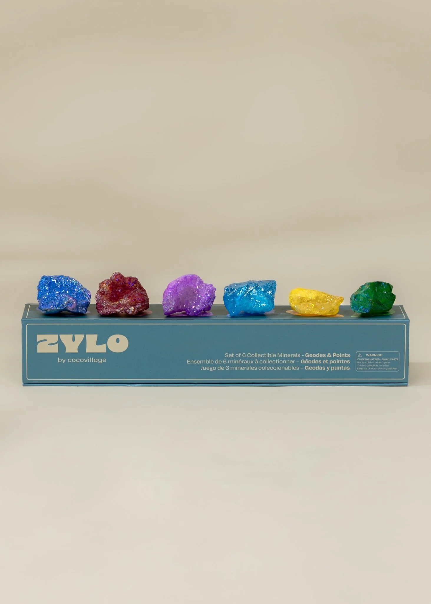 Coco Village Set of 6 collectible Minerals - Geodes & Points - Image 3