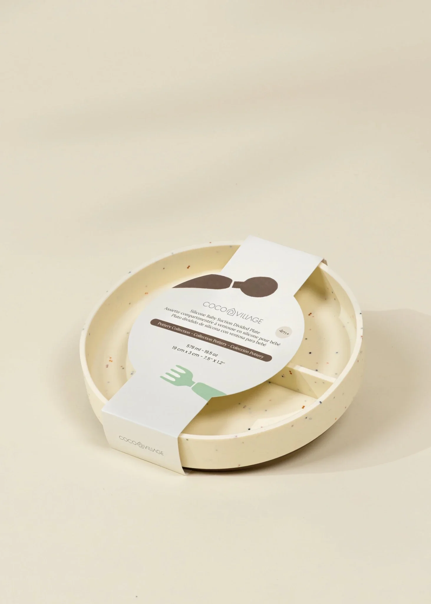 Silicone Baby Suction Divided Plate – Pottery Collection - Image 4