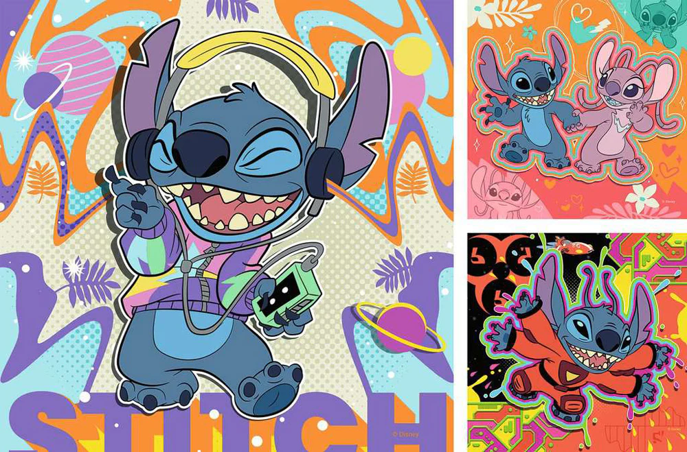 Stitch 3x49 pc Puzzle - Image 27